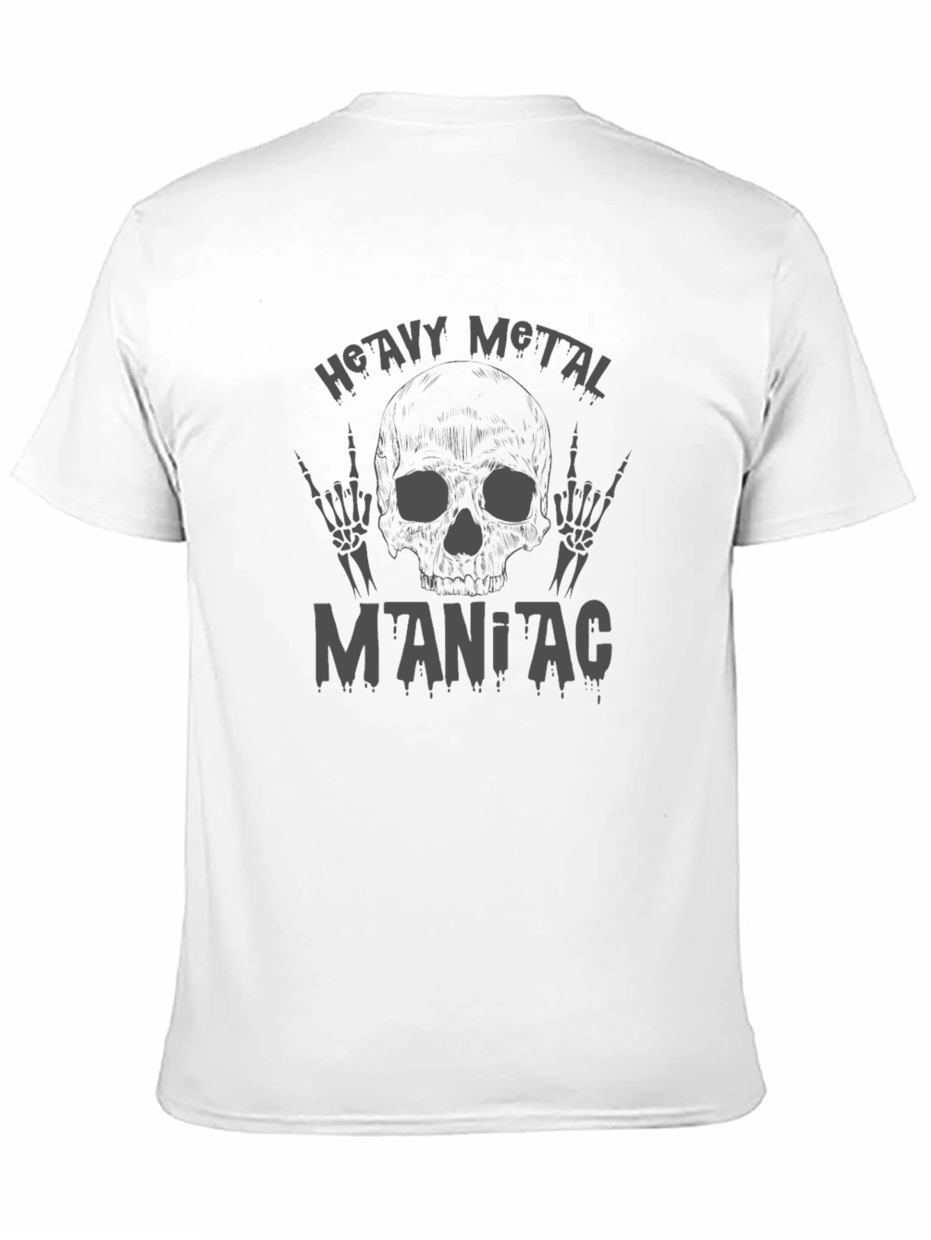 Heavy Metal Maniac Black Graphic T-Shirt
