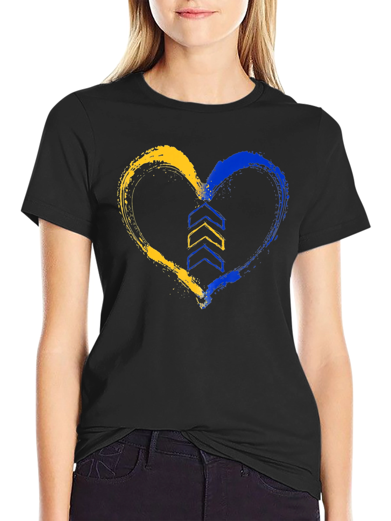 Ukraine Heart T-Shirt - Support Ukraine