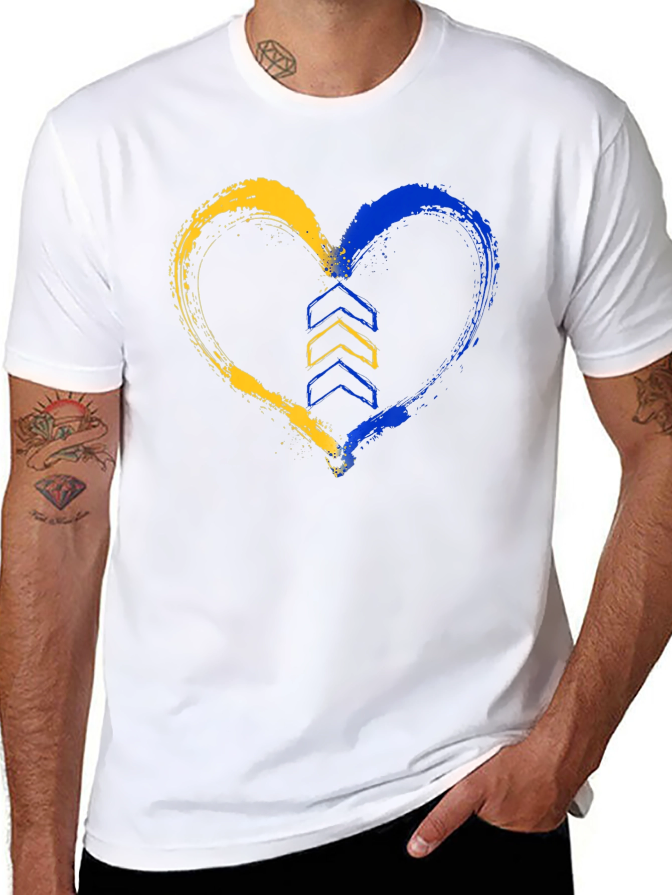 Ukraine Heart T-Shirt - Support Ukraine