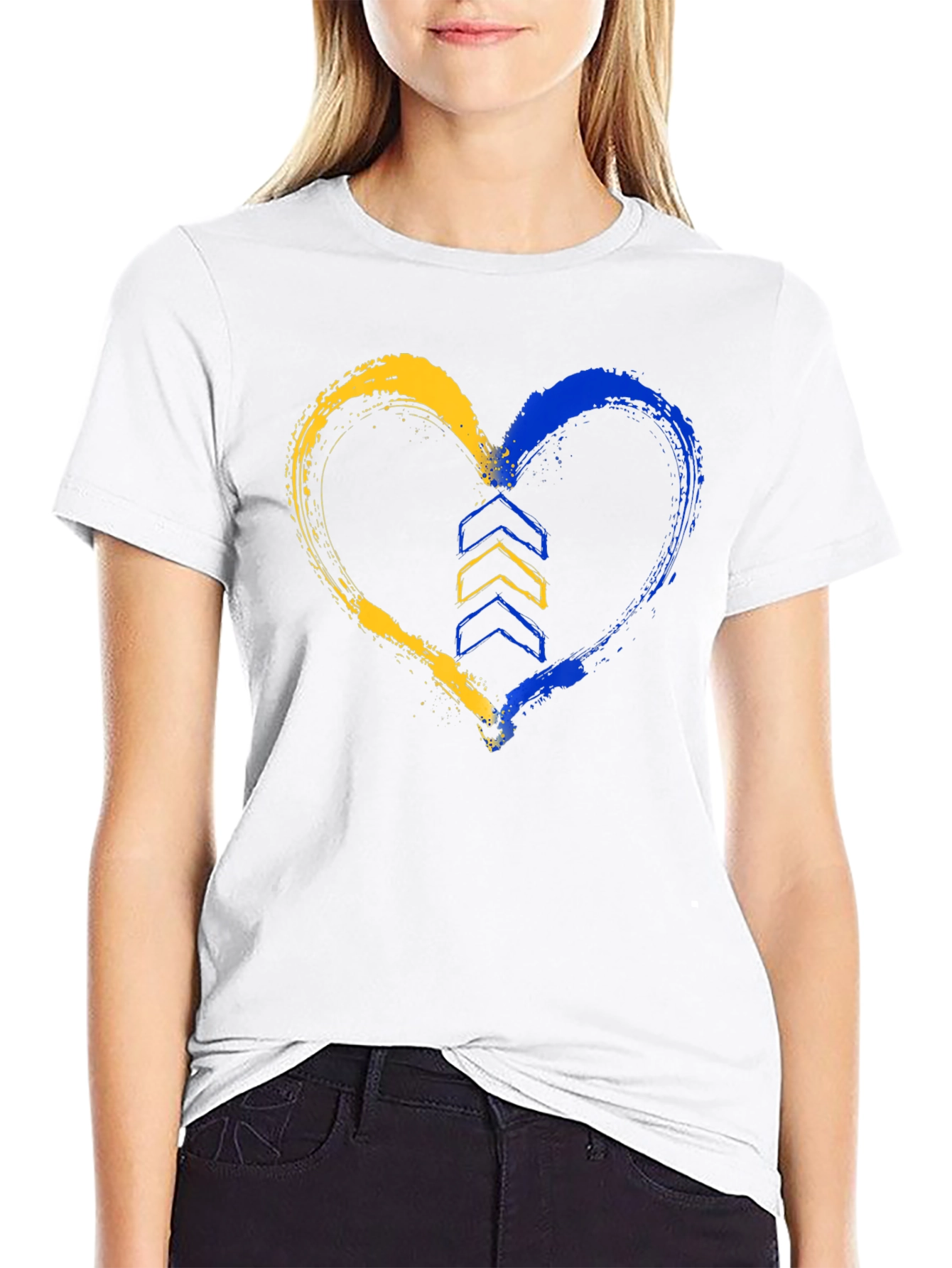 Ukraine Heart T-Shirt - Support Ukraine