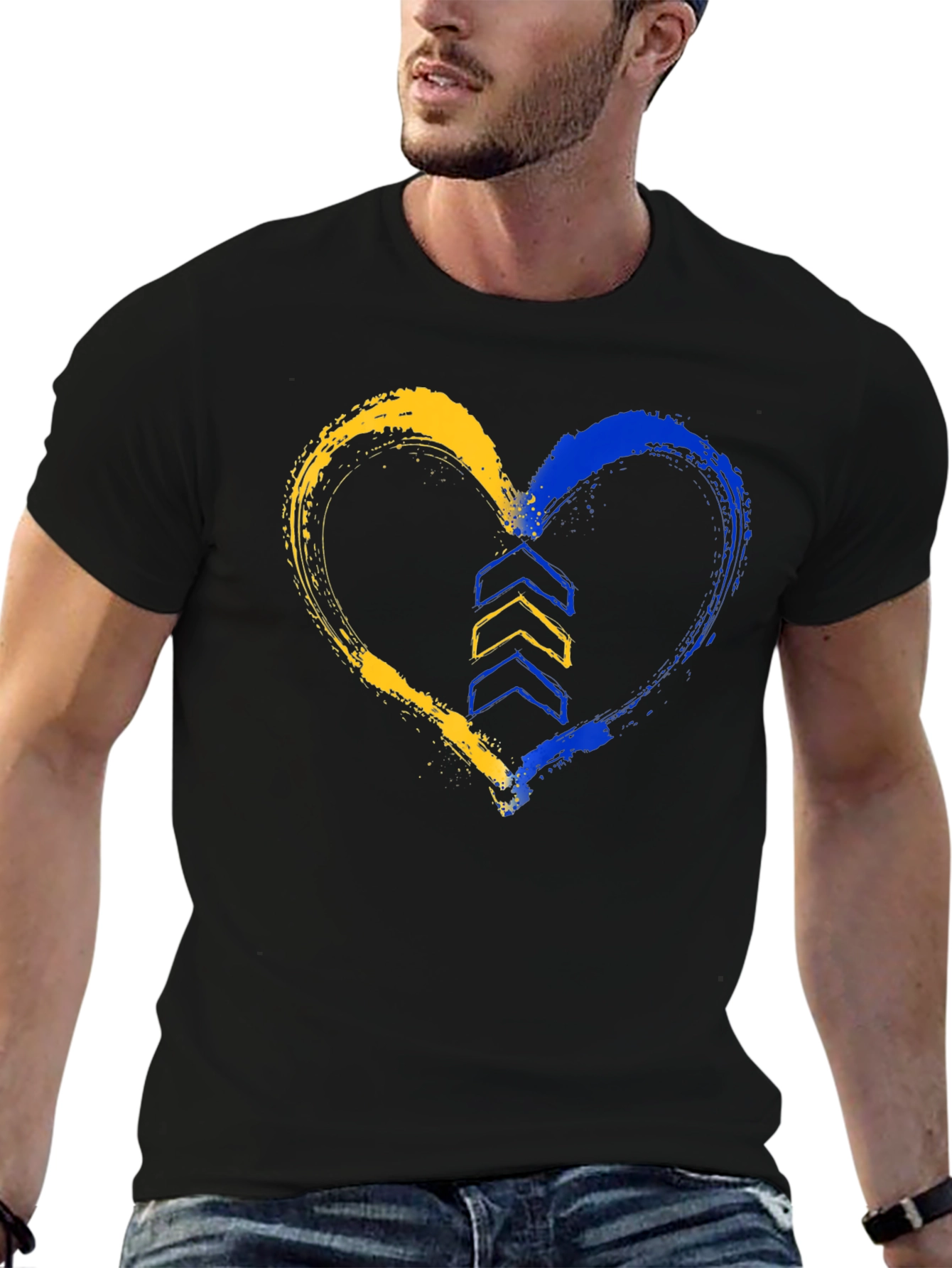 Ukraine Heart T-Shirt - Support Ukraine