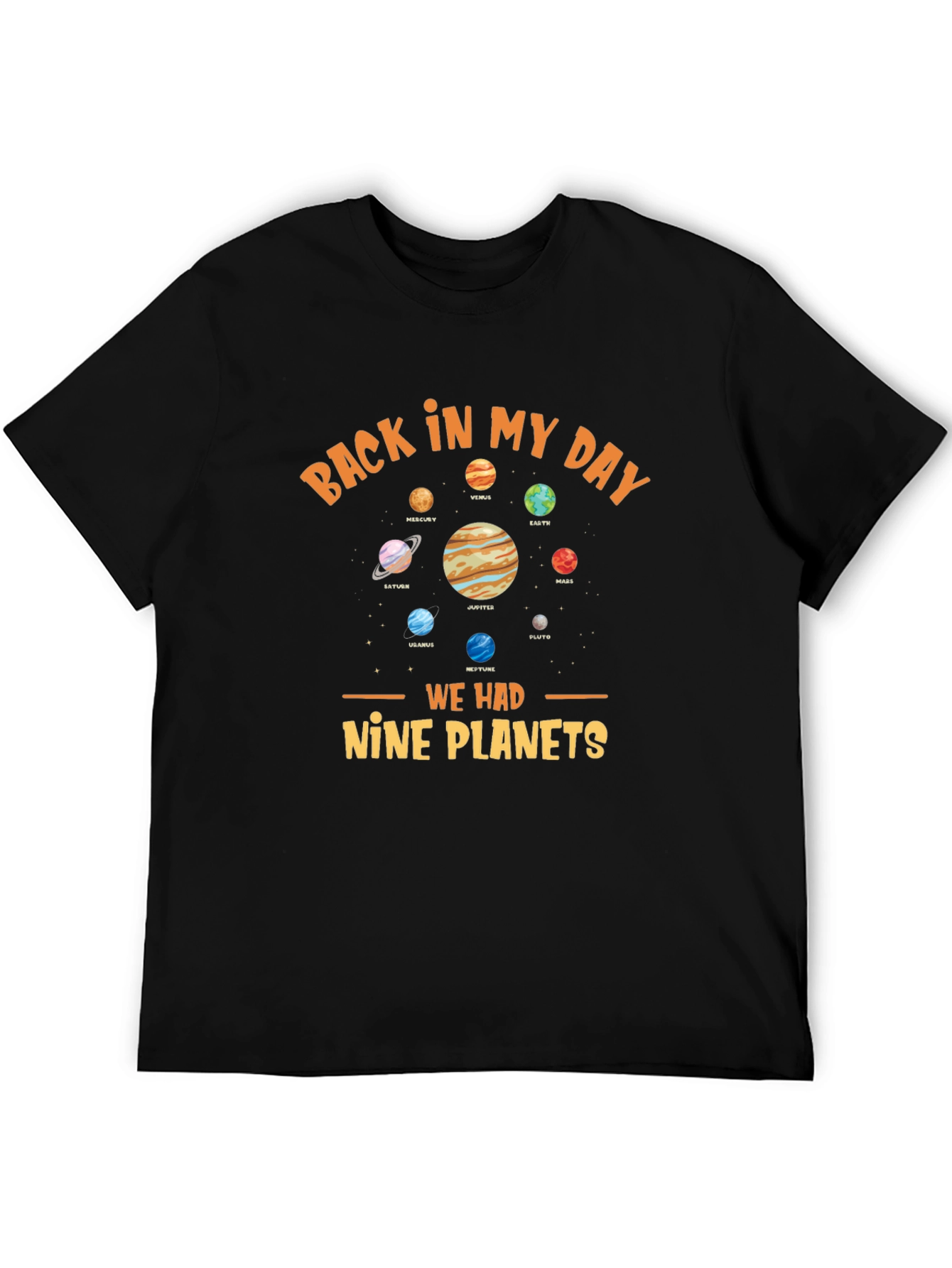 Back In My Day Nine Planets Graphic Tee