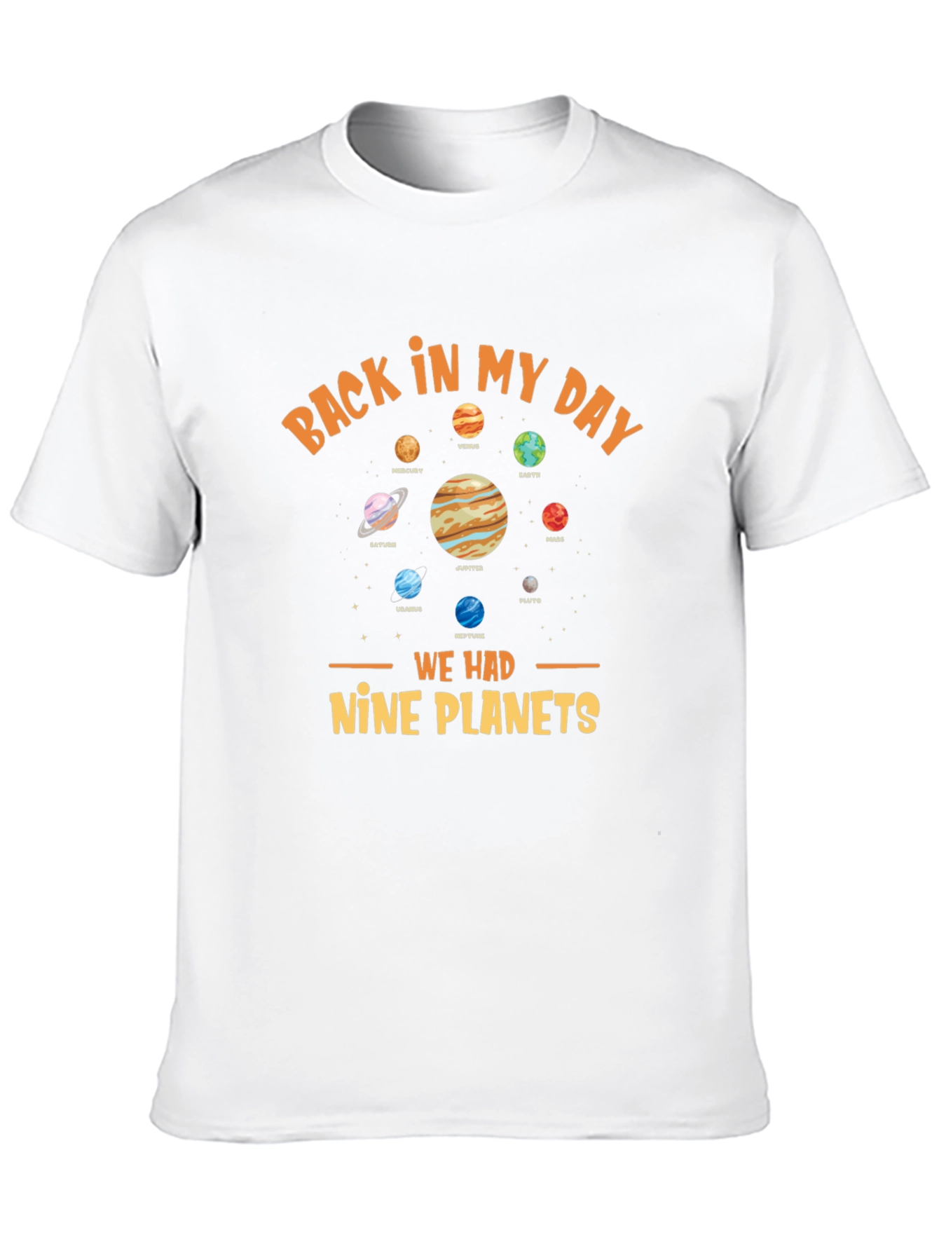 Back In My Day Nine Planets Graphic Tee