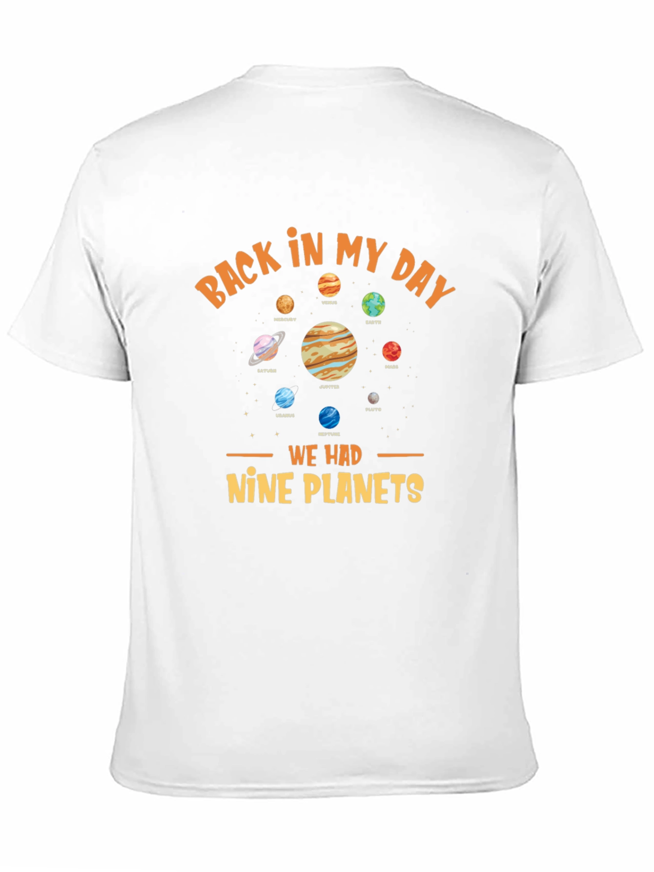 Back In My Day Nine Planets Graphic Tee
