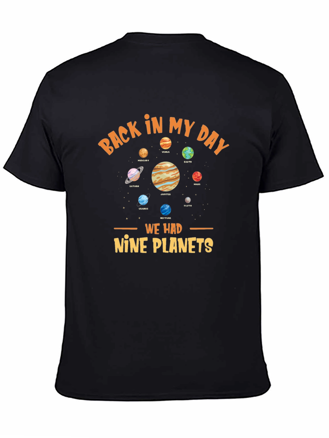 Back In My Day Nine Planets Graphic Tee
