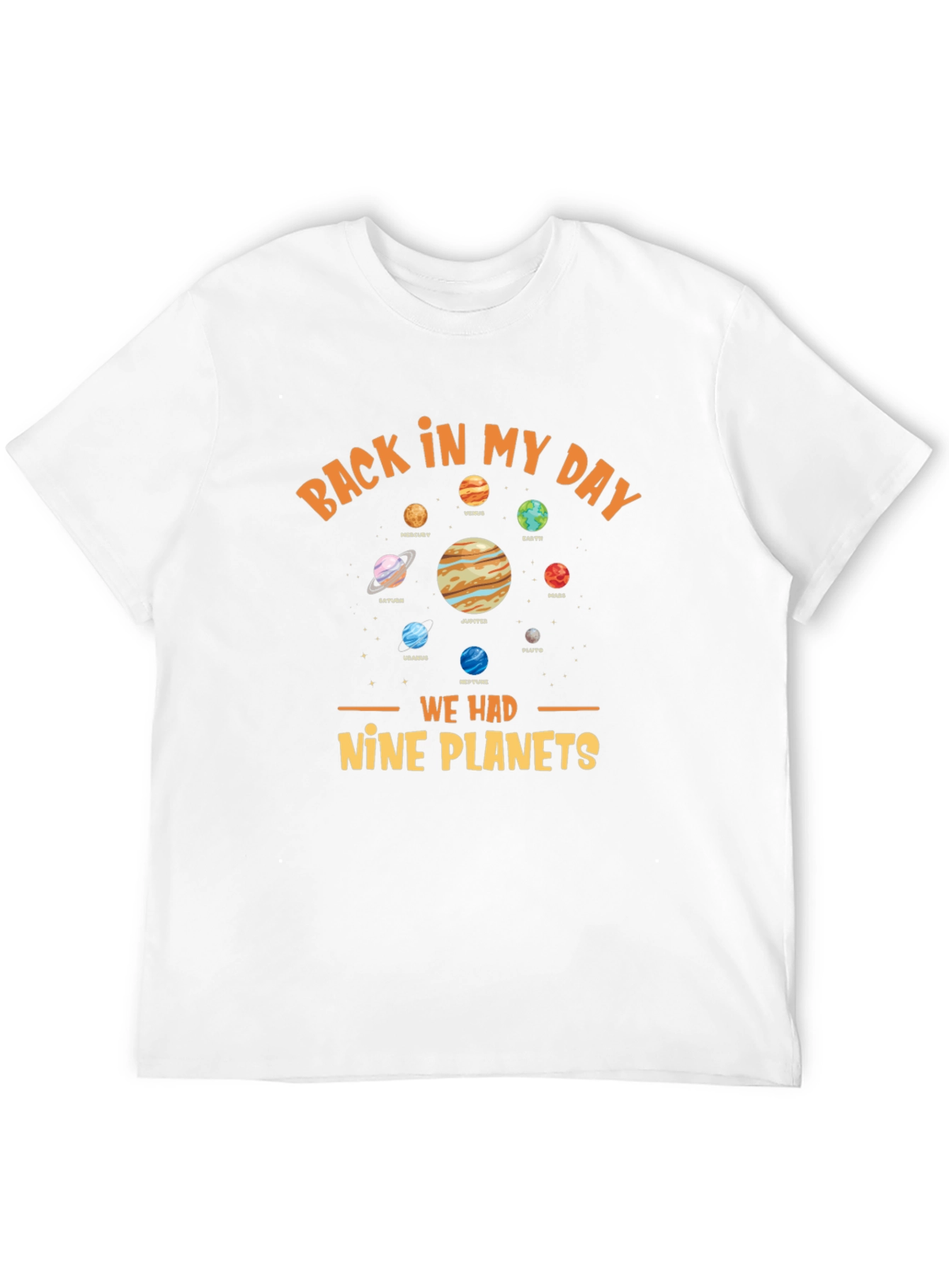 Back In My Day Nine Planets Graphic Tee
