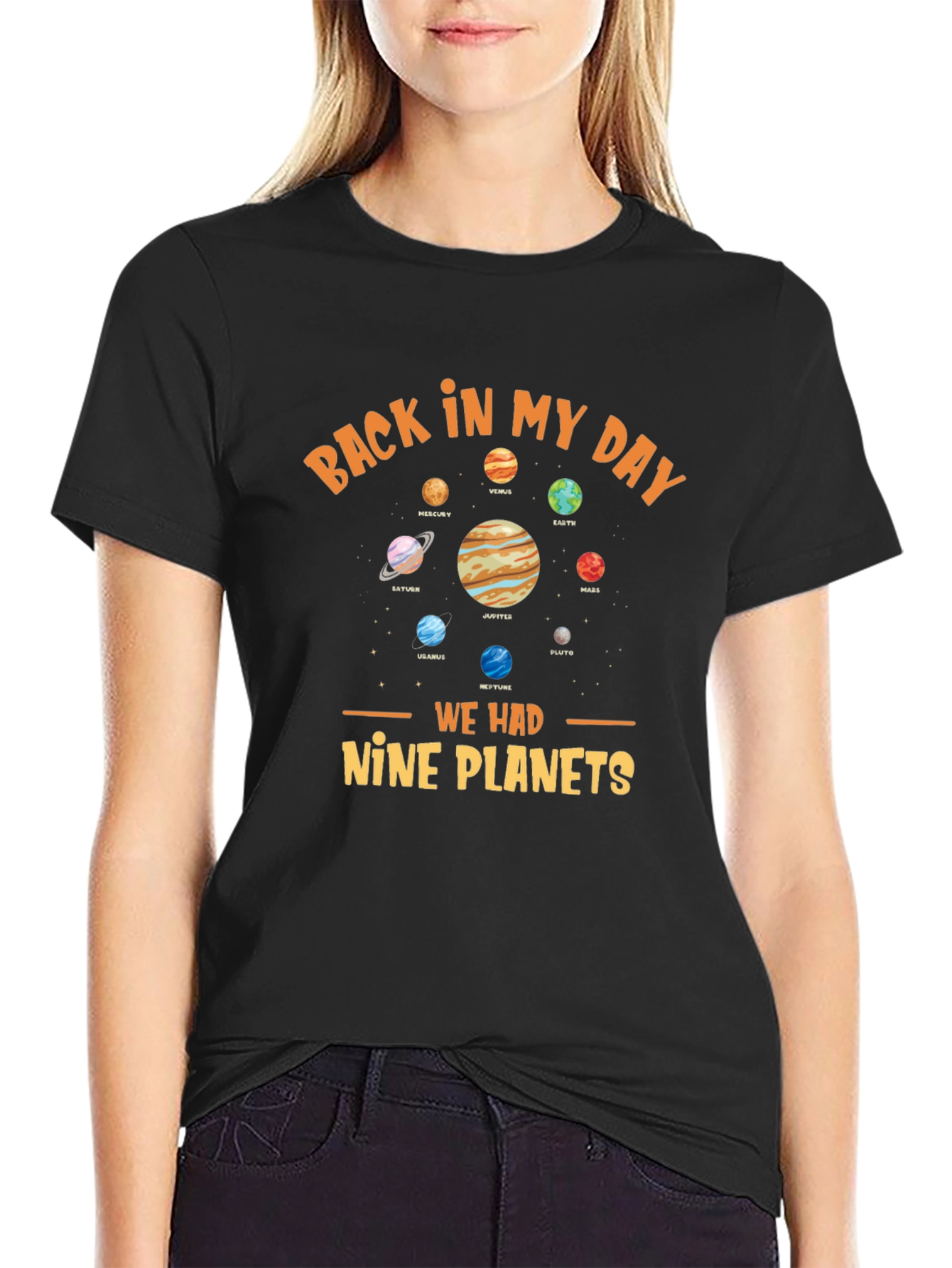 Back In My Day Nine Planets Graphic Tee