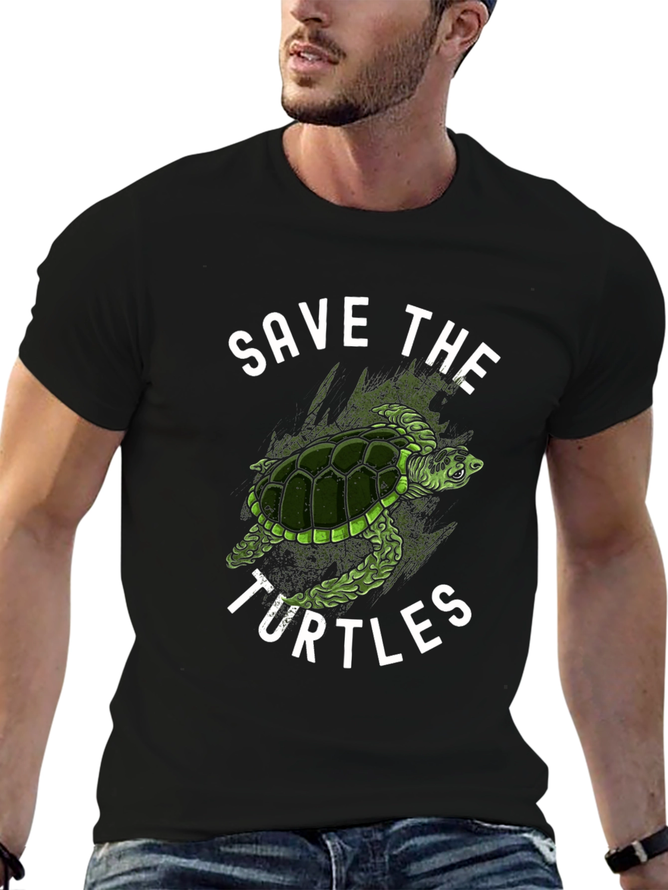 Save the Turtles Graphic Tee - Eco-Friendly Fashion