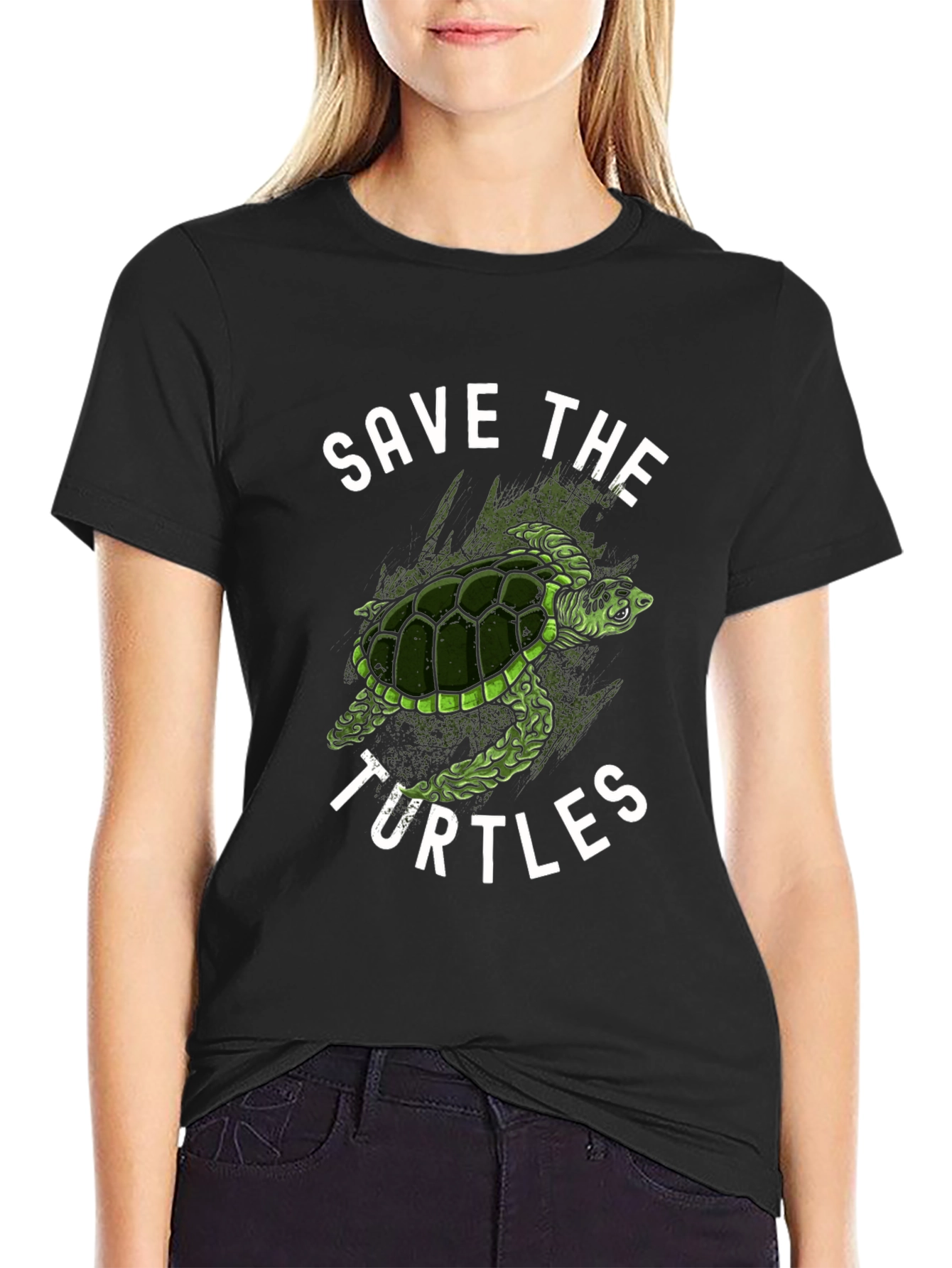 Save the Turtles Graphic Tee - Eco-Friendly Fashion