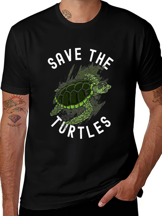 Save the Turtles Graphic Tee - Eco-Friendly Fashion