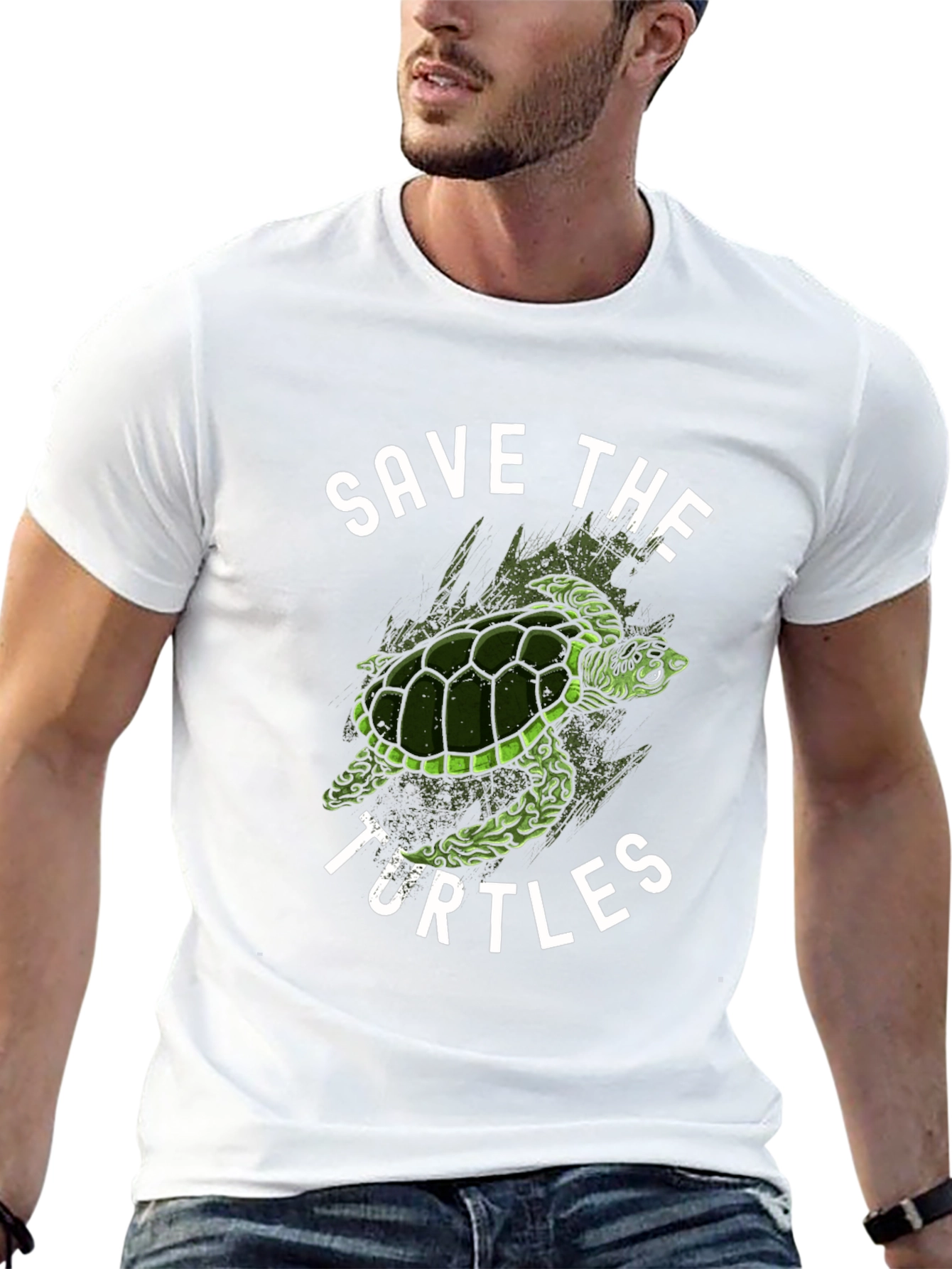 Save the Turtles Graphic Tee - Eco-Friendly Fashion