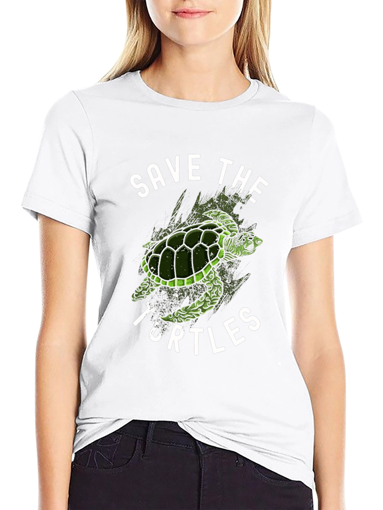 Save the Turtles Graphic Tee - Eco-Friendly Fashion