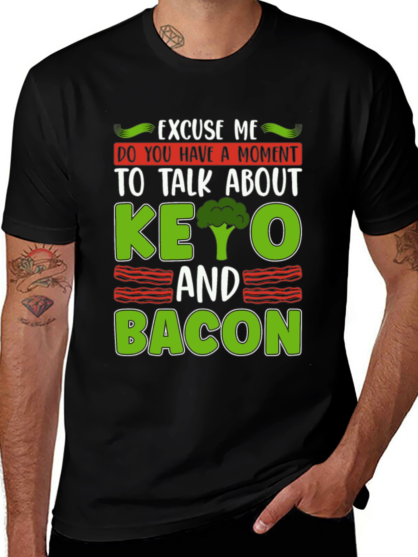Keto and Bacon Graphic Tee