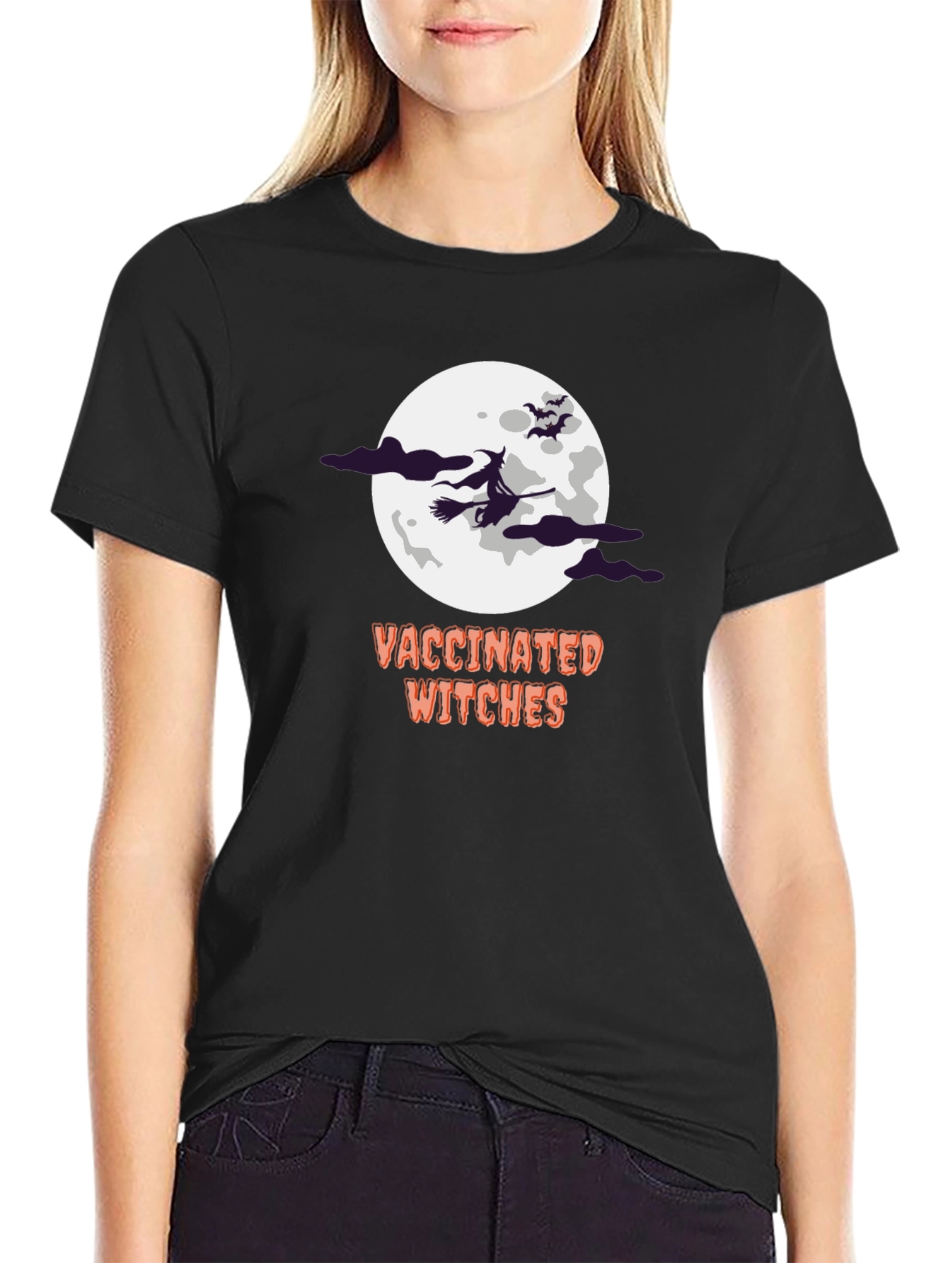 Vaccinated Witches Halloween T-Shirt