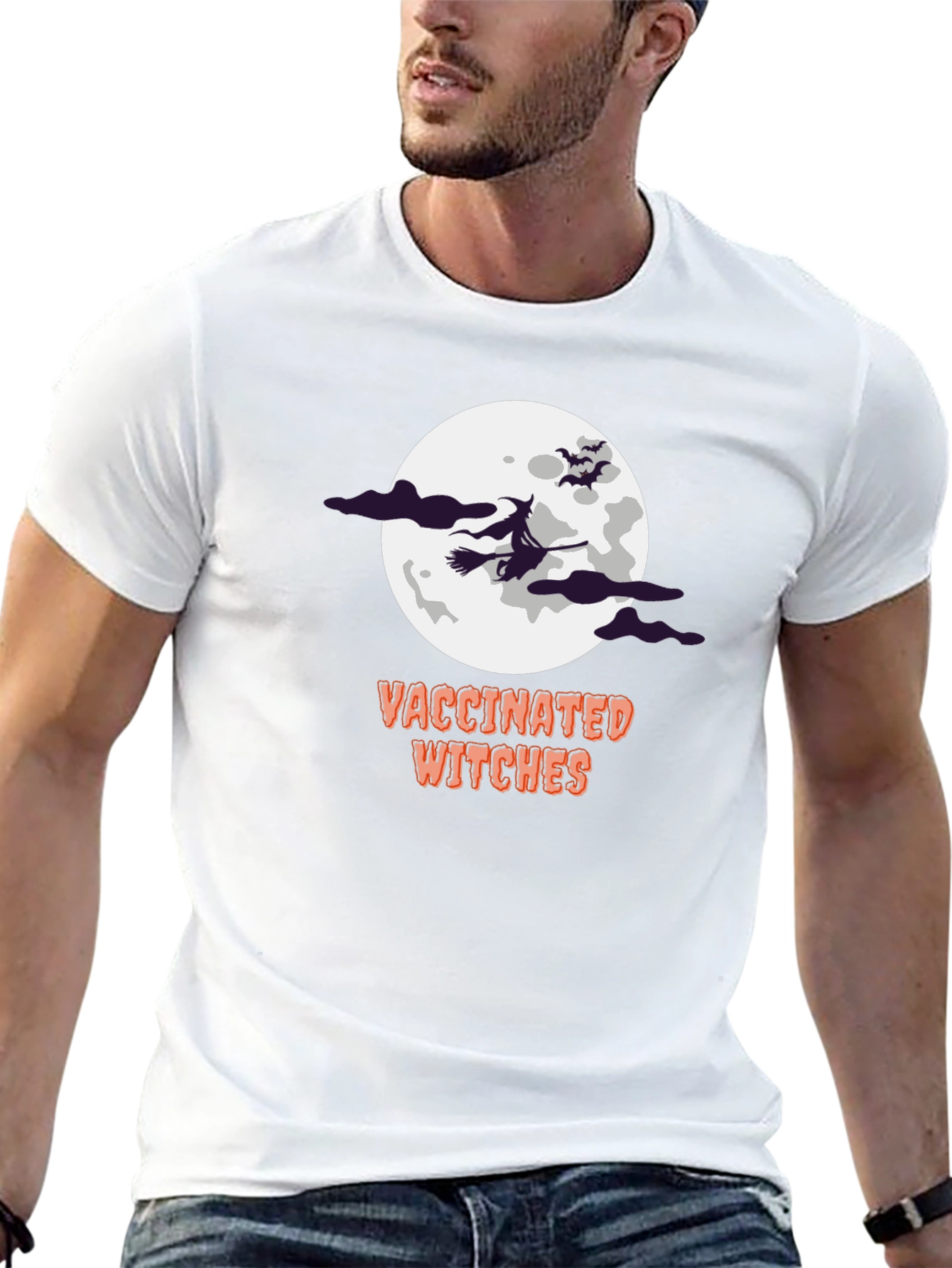 Vaccinated Witches Halloween T-Shirt