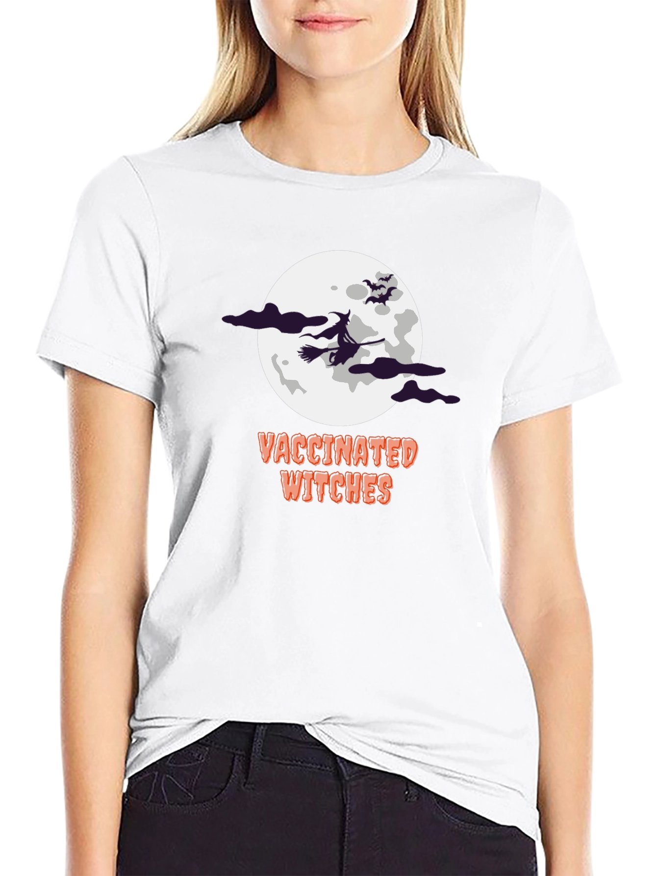 Vaccinated Witches Halloween T-Shirt