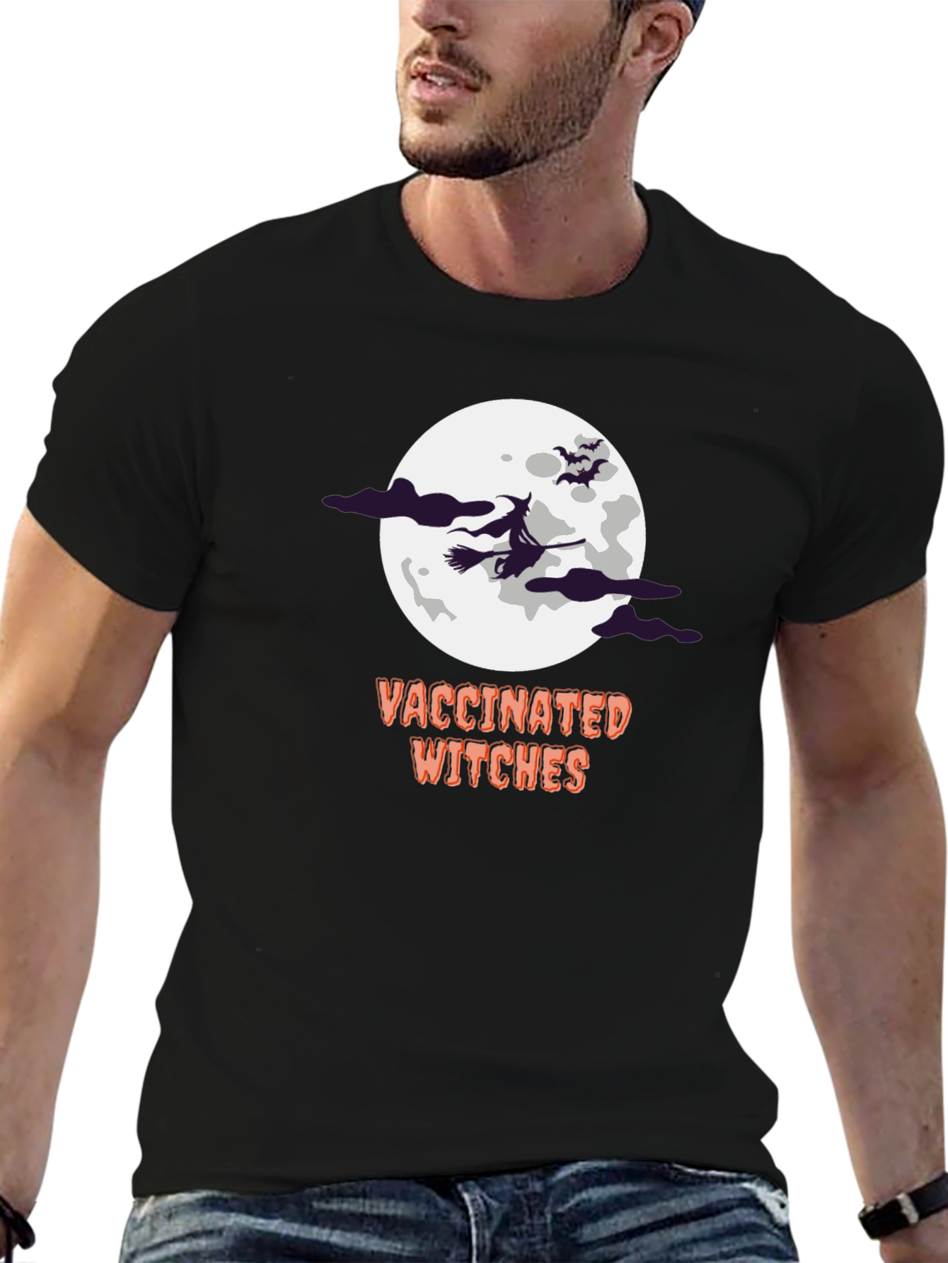 Vaccinated Witches Halloween T-Shirt