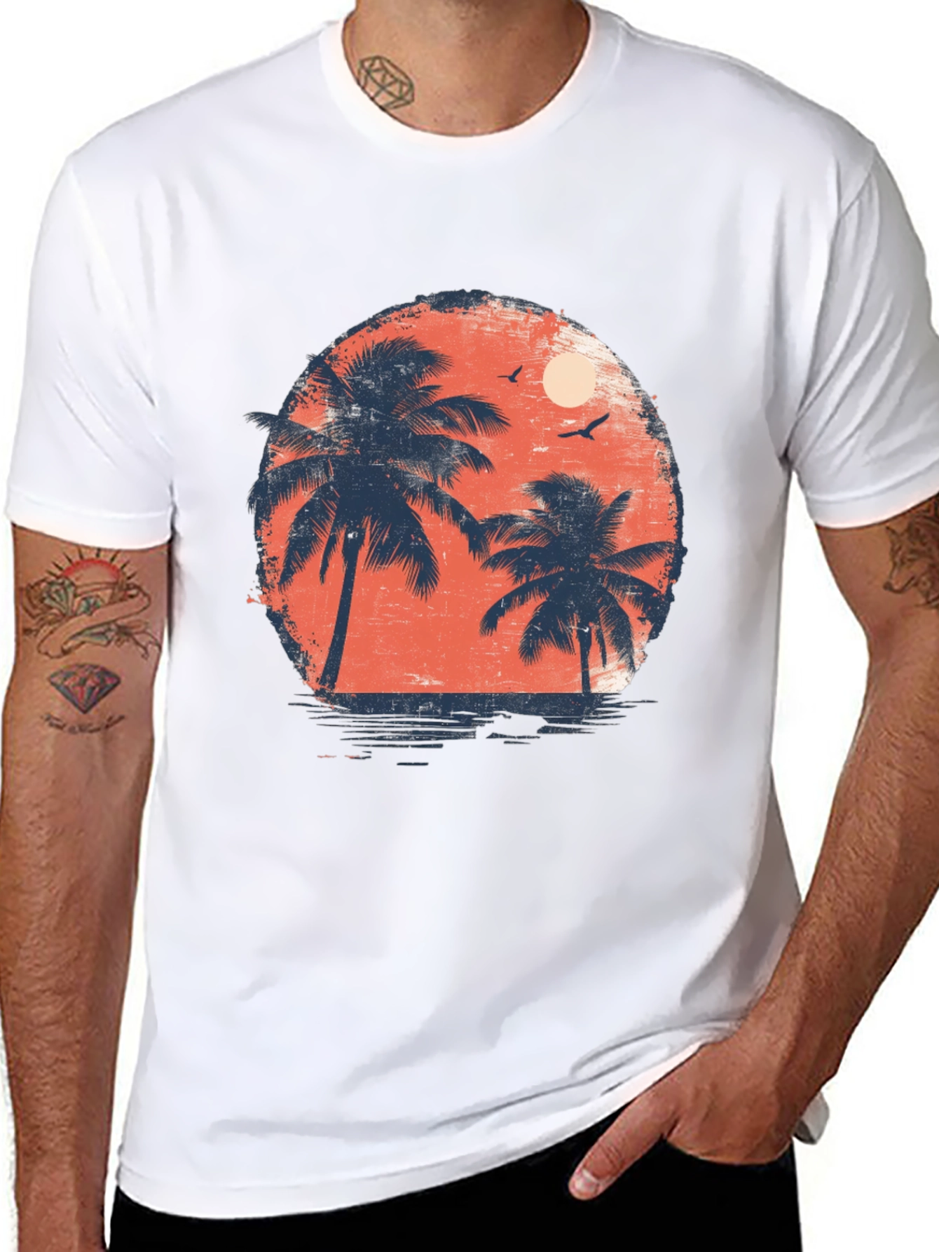 Sunset Palms Graphic Tee