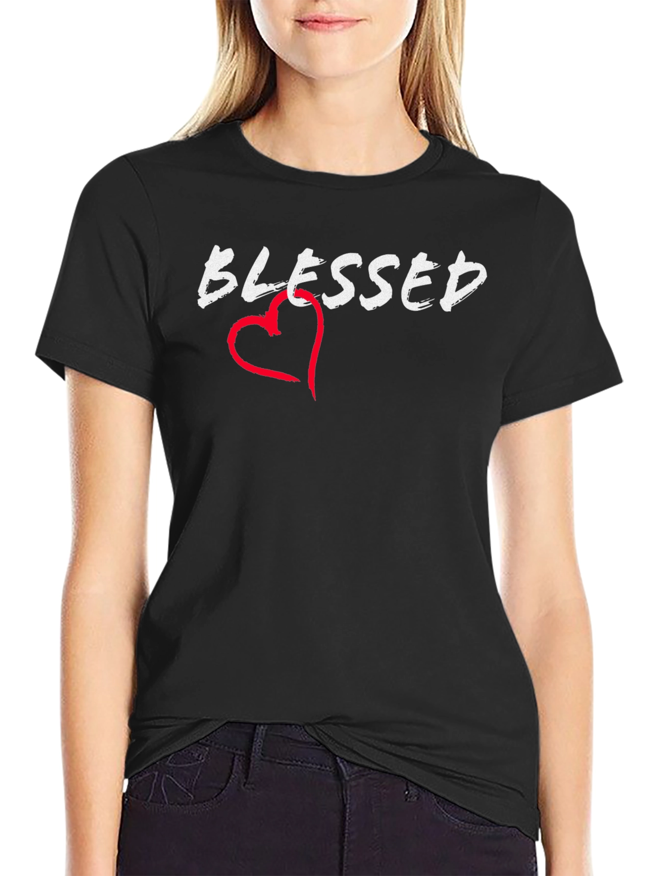 Blessed Heart Graphic Tee - Casual Comfort