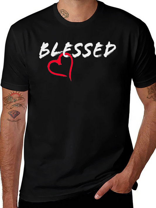 Blessed Heart Graphic Tee - Casual Comfort