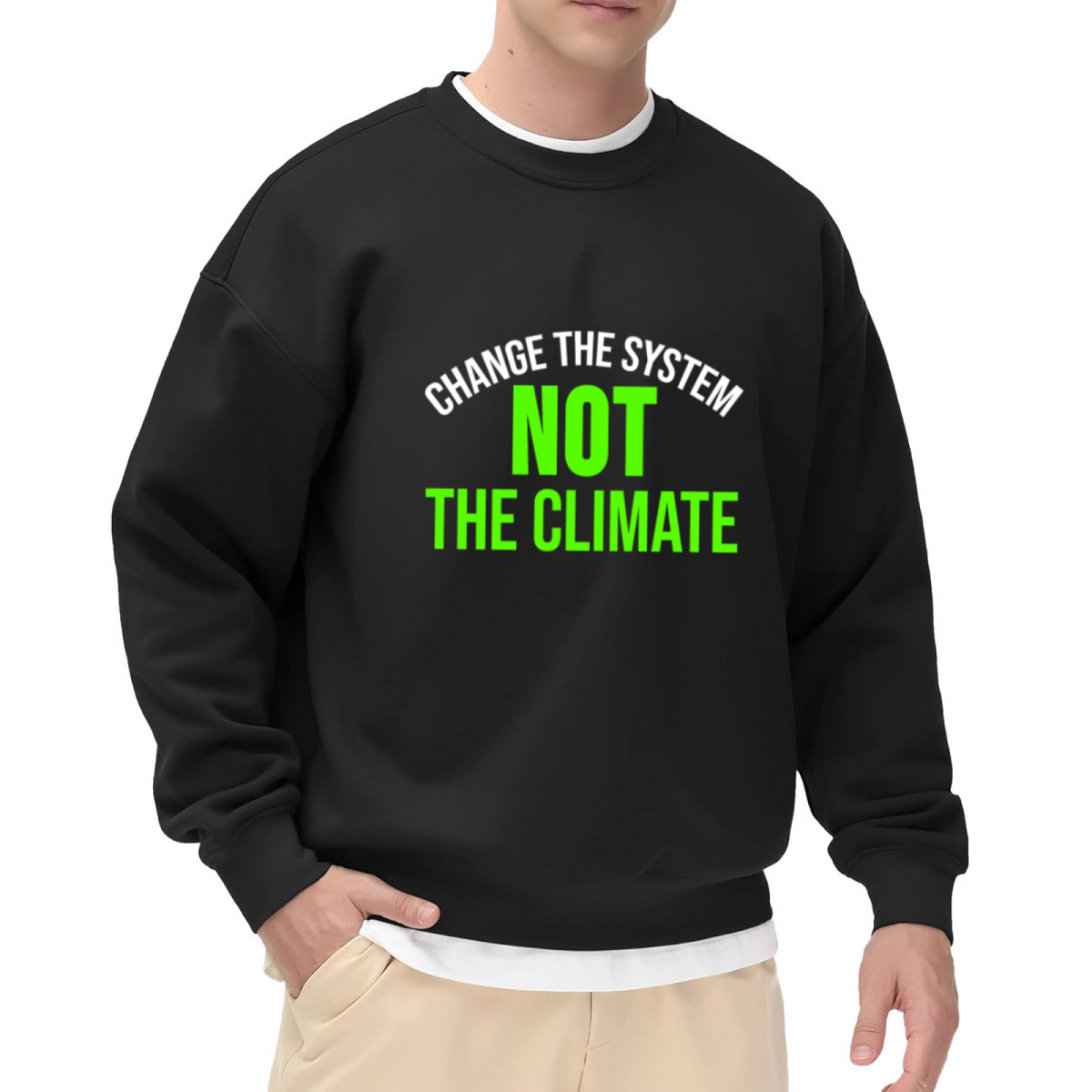 CHANGE THE SYSTEM - Political Activism Graphic ԲÁìÎÀÒÂ | Unisex Pullover Sweatshirt