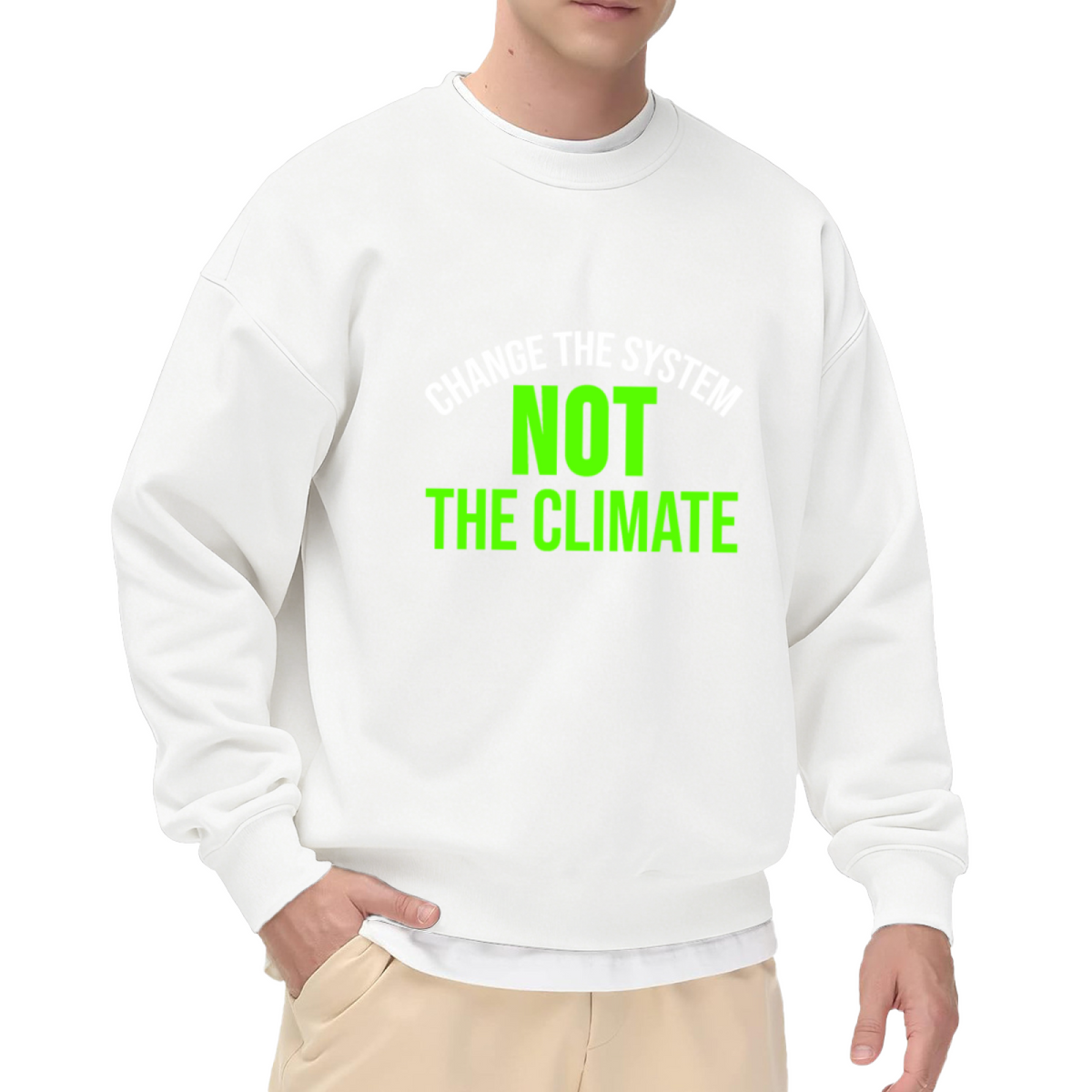 CHANGE THE SYSTEM - Political Activism Graphic ԲÁìÎÀÒÂ | Unisex Pullover Sweatshirt