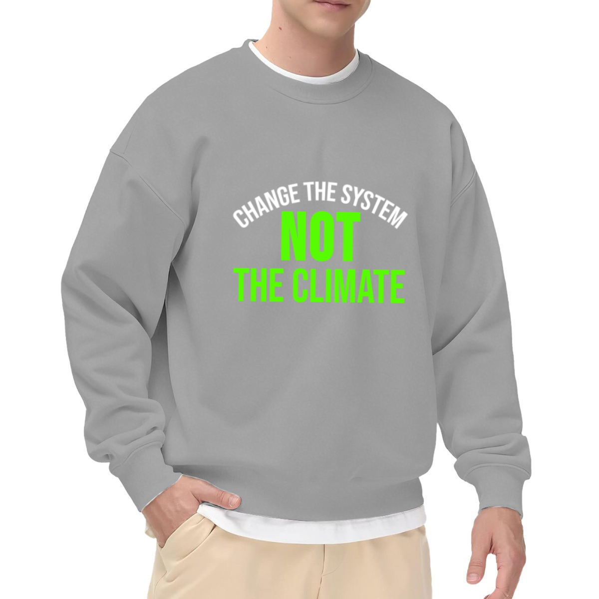 CHANGE THE SYSTEM - Political Activism Graphic ԲÁìÎÀÒÂ | Unisex Pullover Sweatshirt