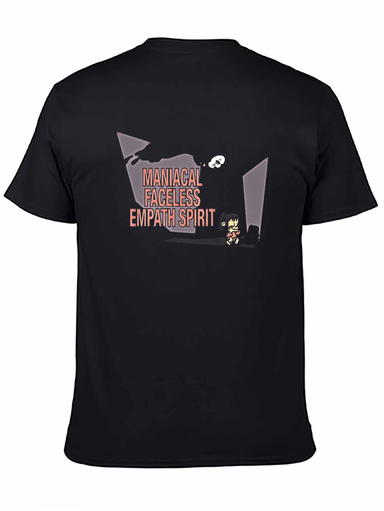 Maniacal Faceless Empath Spirit Black T-Shirt