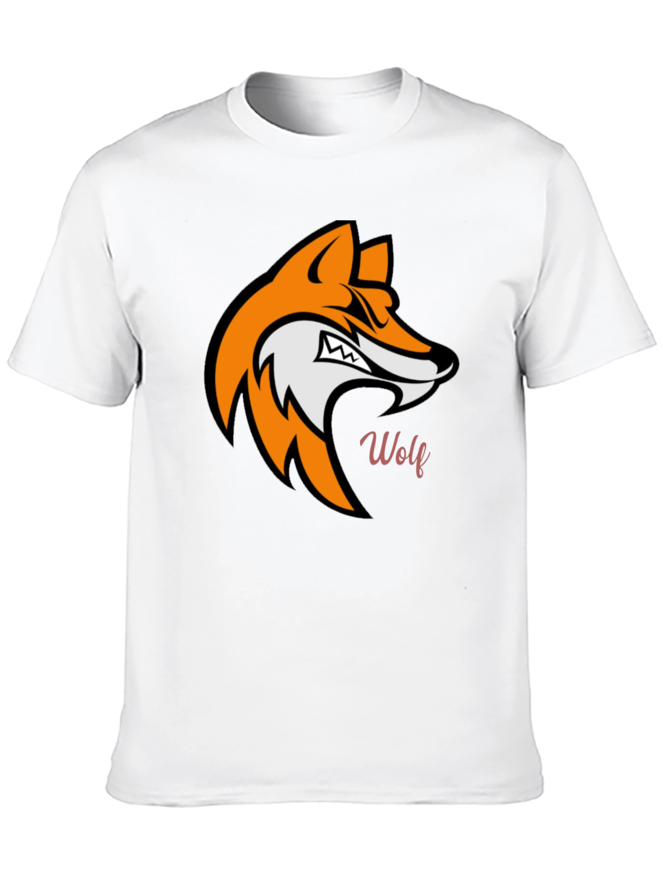 Bold Wolf Graphic T-Shirt - Black