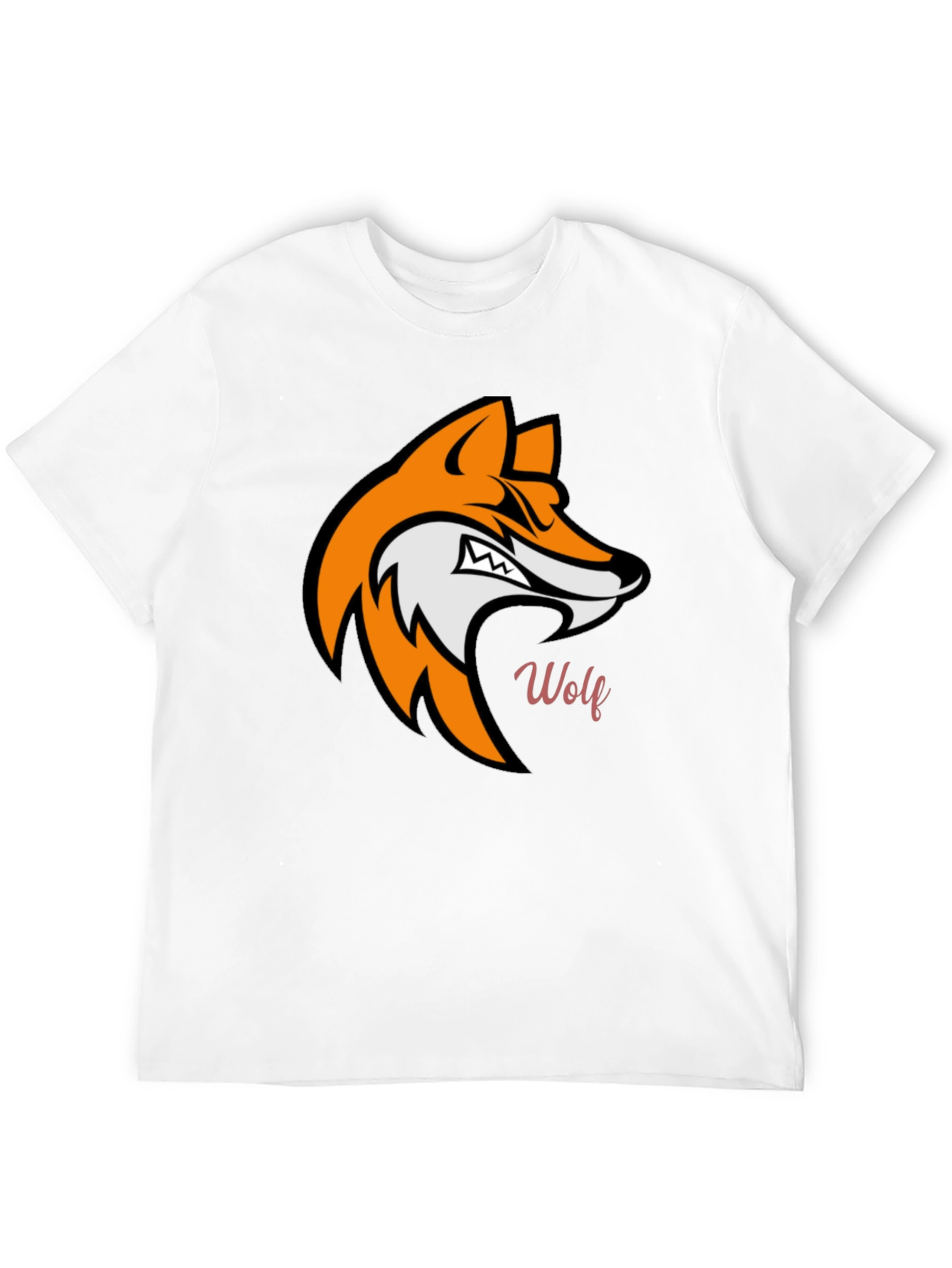 Bold Wolf Graphic T-Shirt - Black