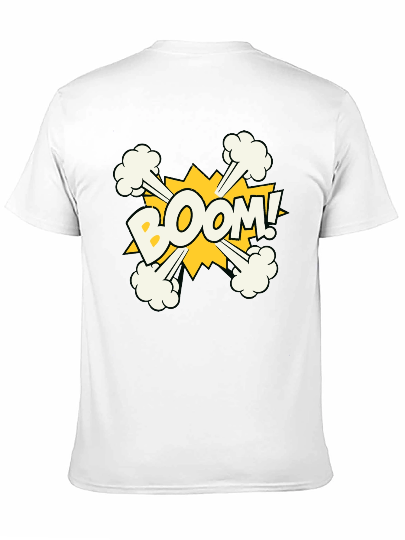 Boom Graphic Print Black Cotton T-Shirt