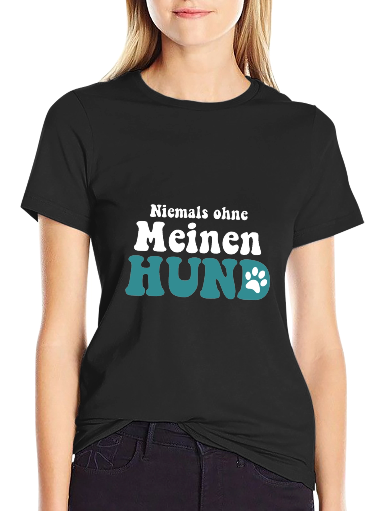 Niemals Ohne Meinen Hund T-Shirt - Dog Lover Tee
