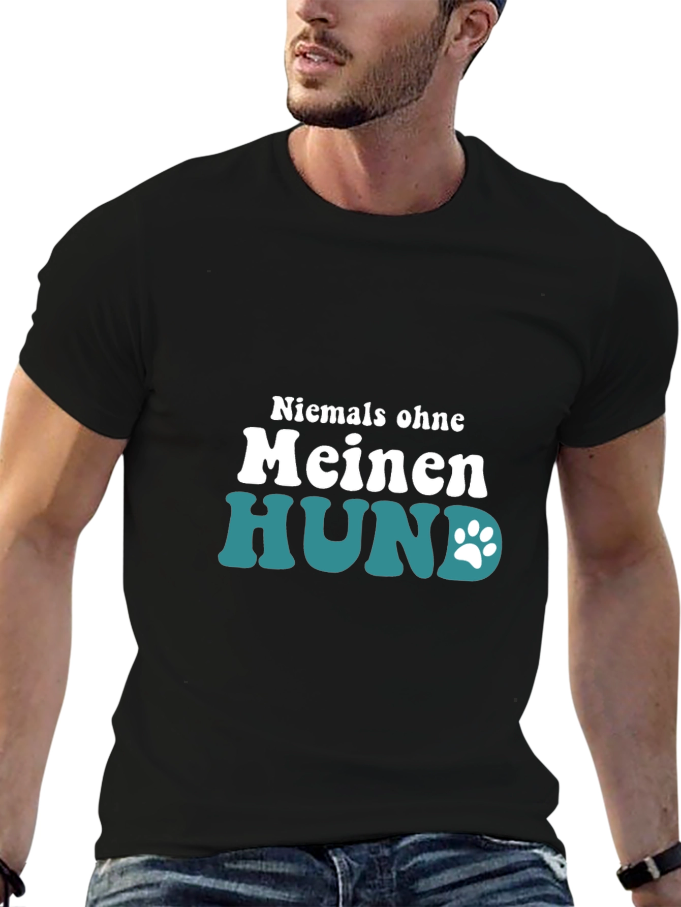 Niemals Ohne Meinen Hund T-Shirt - Dog Lover Tee