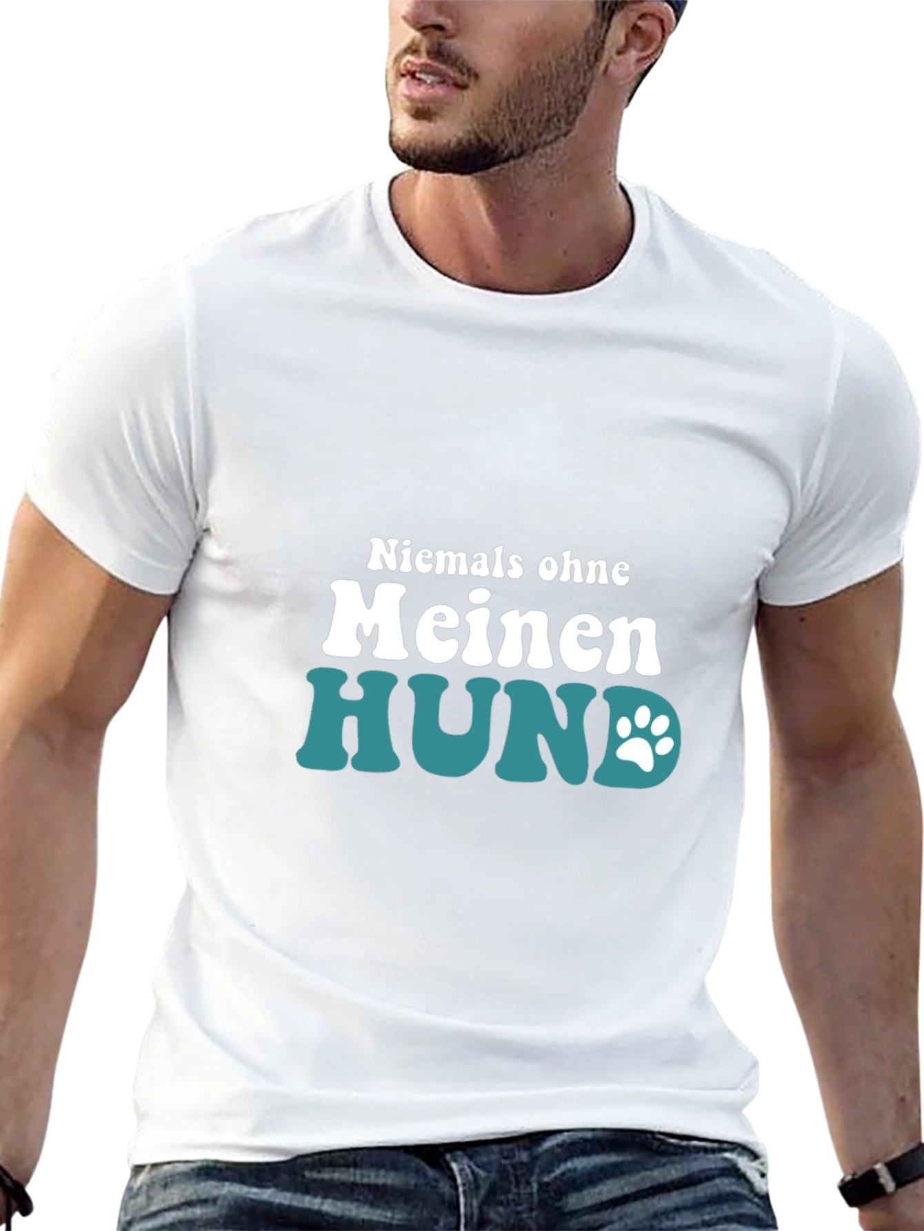Niemals Ohne Meinen Hund T-Shirt - Dog Lover Tee