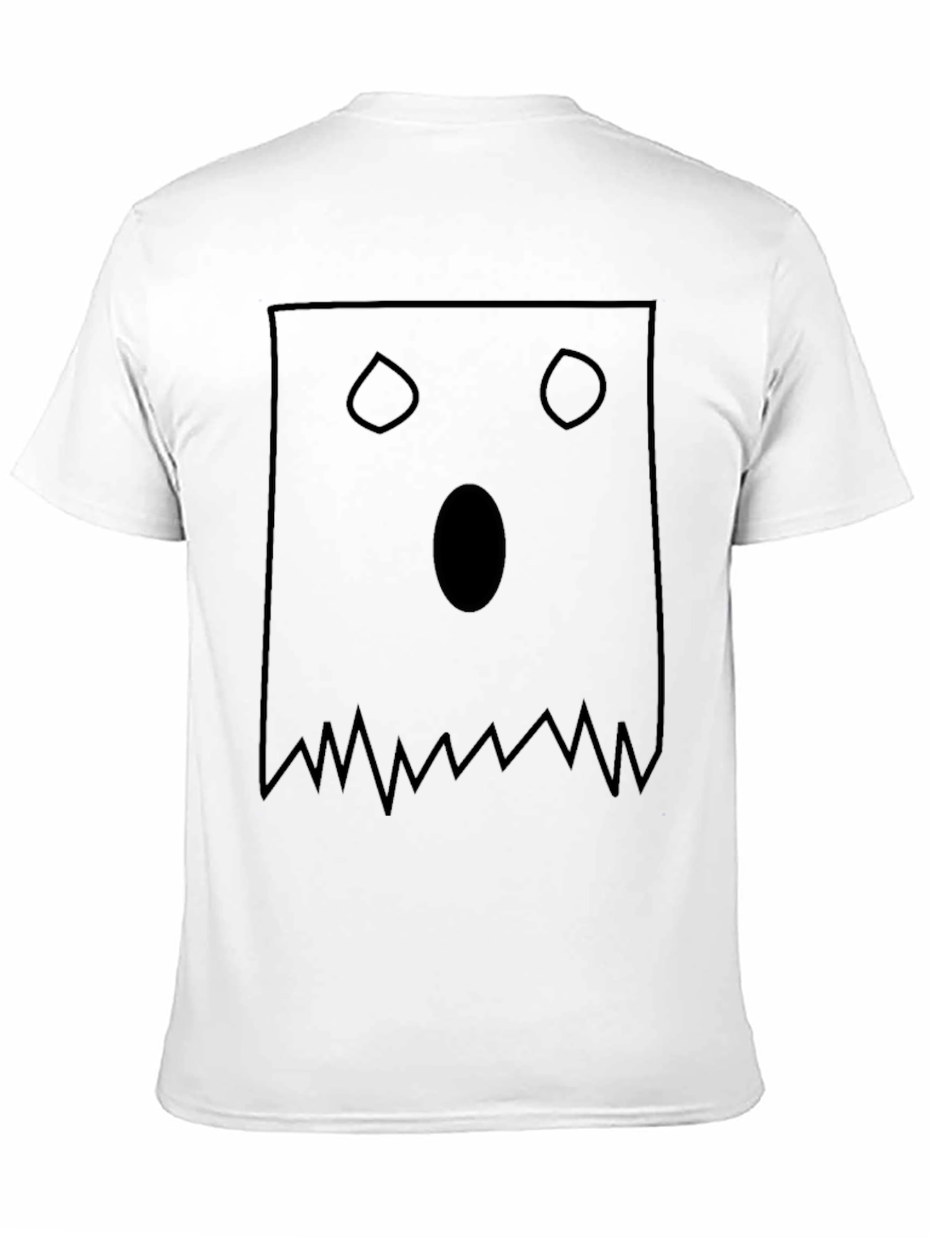Spooky Ghost Face T-Shirt - Halloween Apparel
