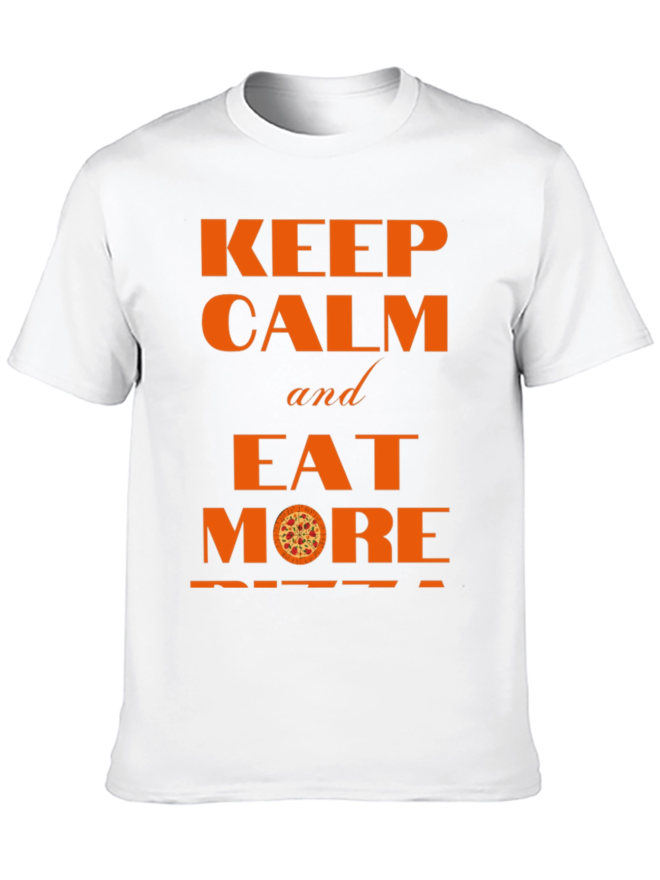 Keep Calm and Eat More Pizza Graphic Tee
