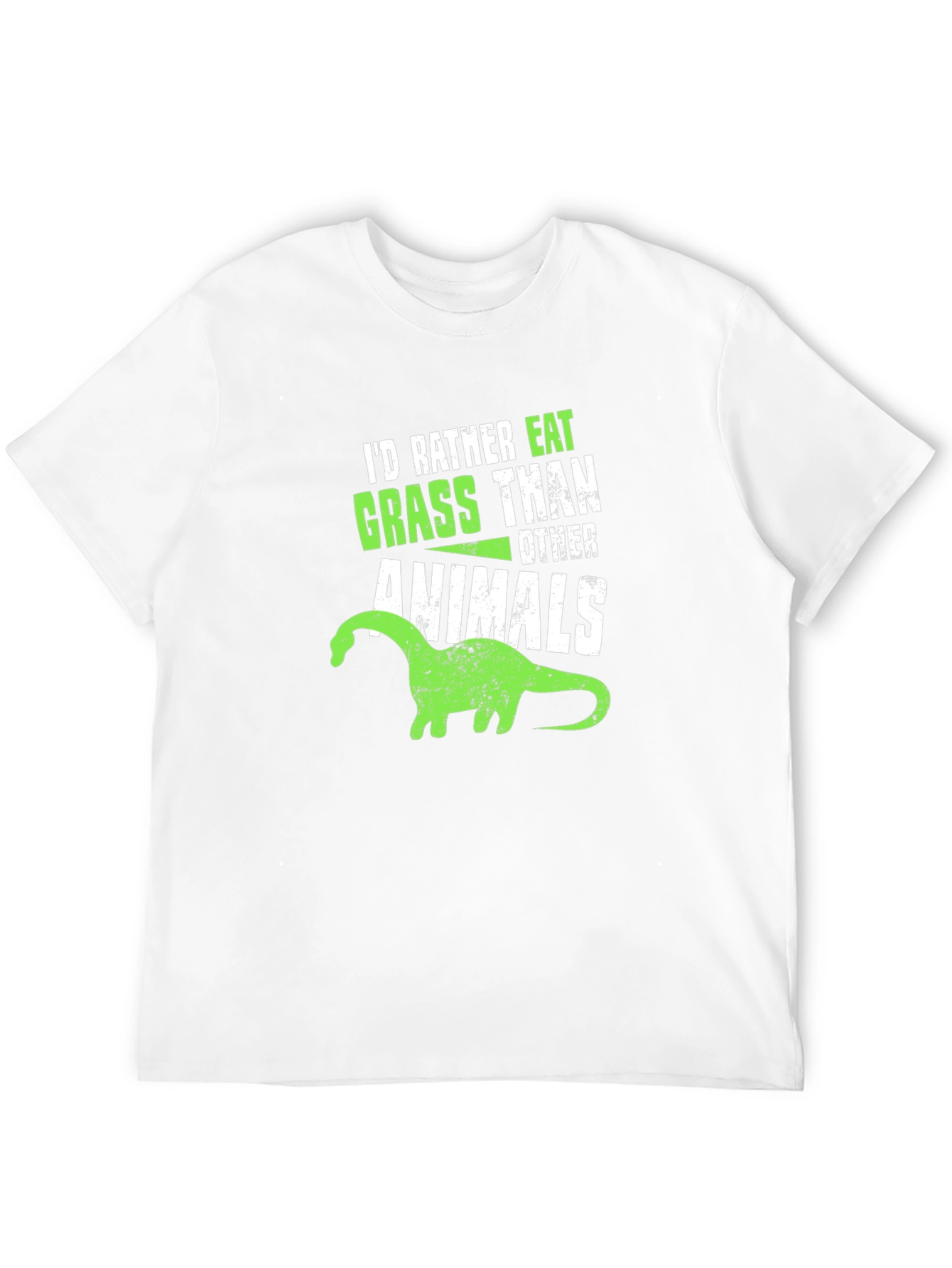 Vegan Dinosaur T-Shirt - Grass Eater Tee