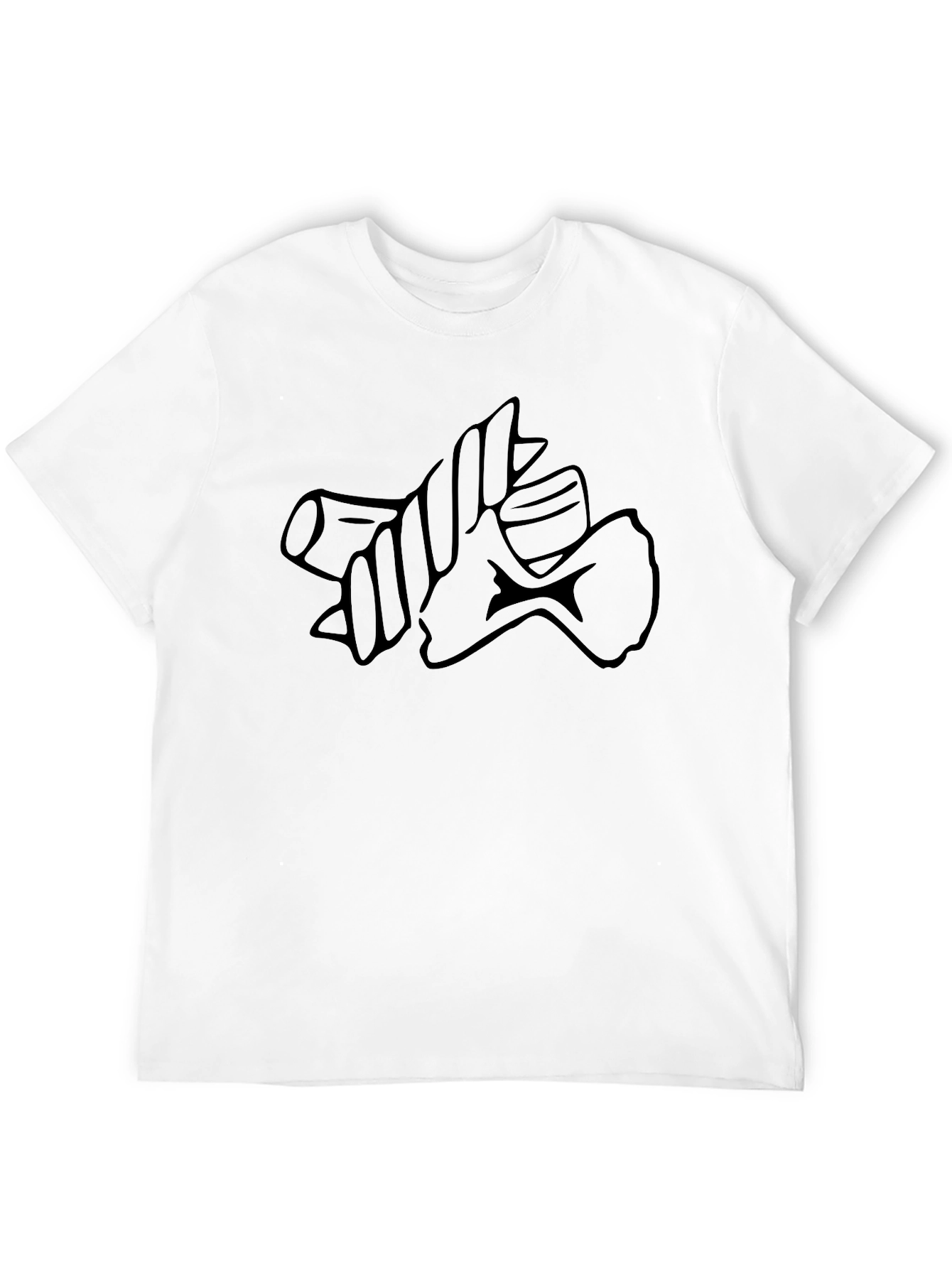 Pasta Graphic T-Shirt - Black Casual Wear