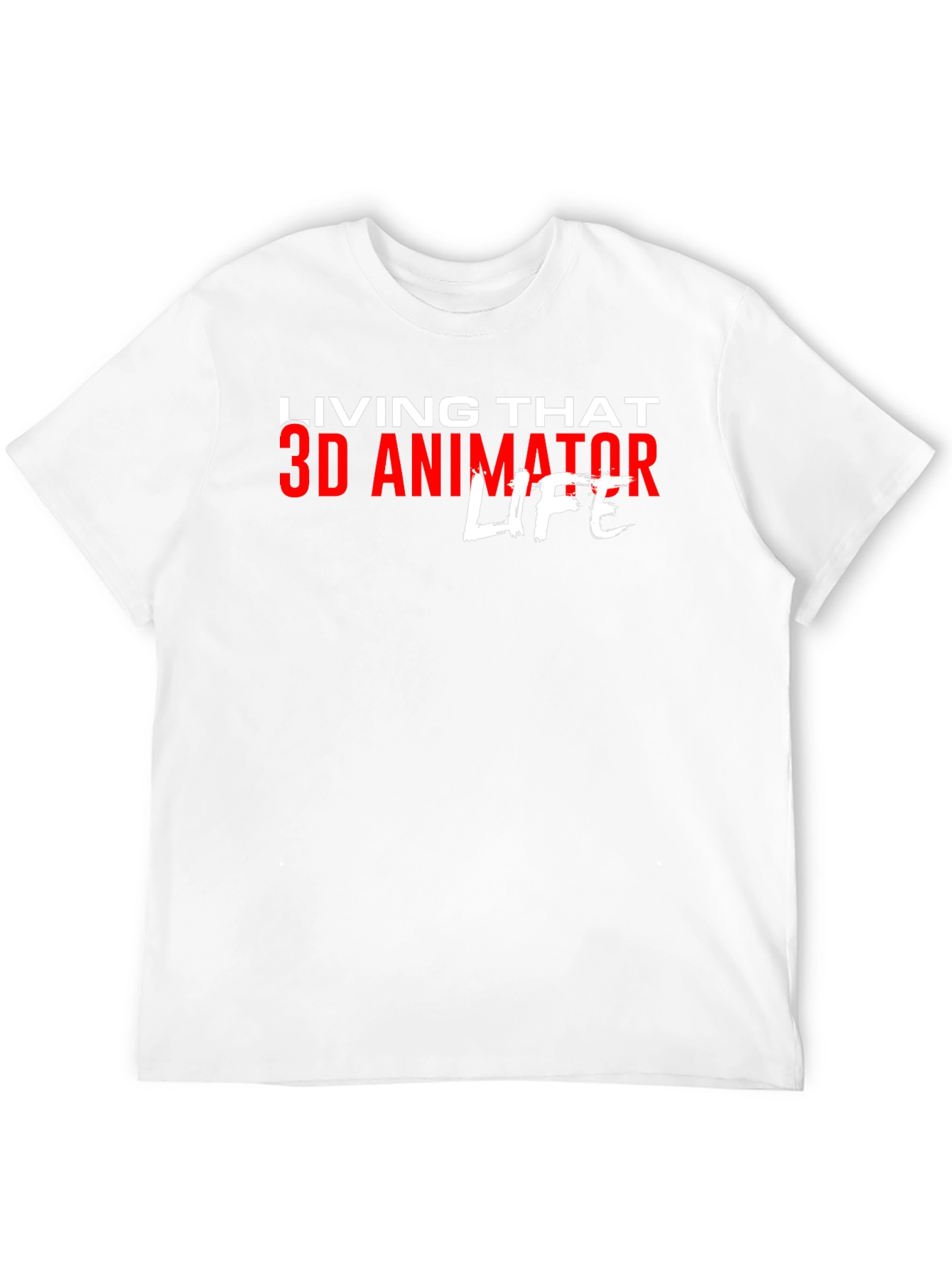 3D Animator Life T-Shirt - Black Graphic Tee