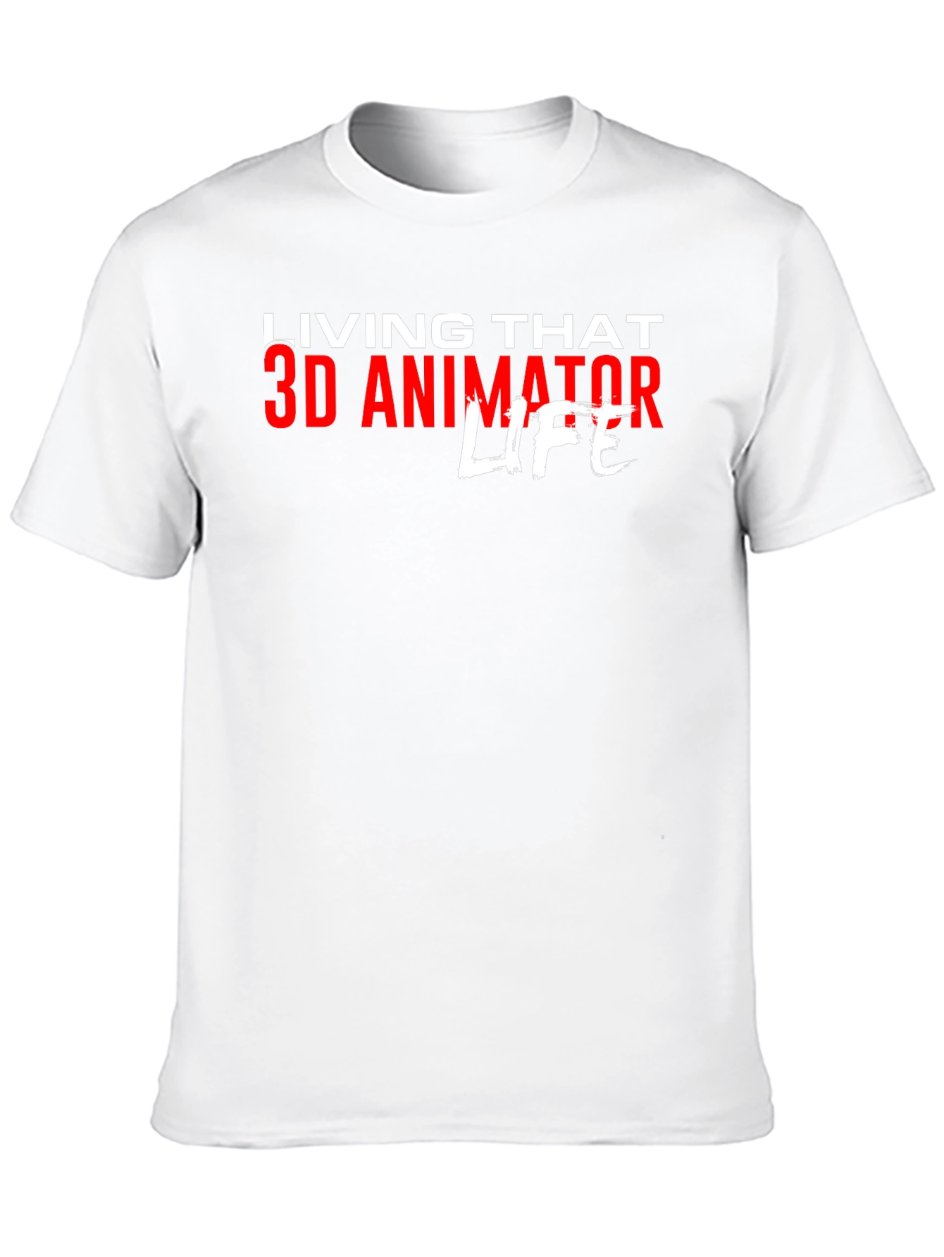 3D Animator Life T-Shirt - Black Graphic Tee