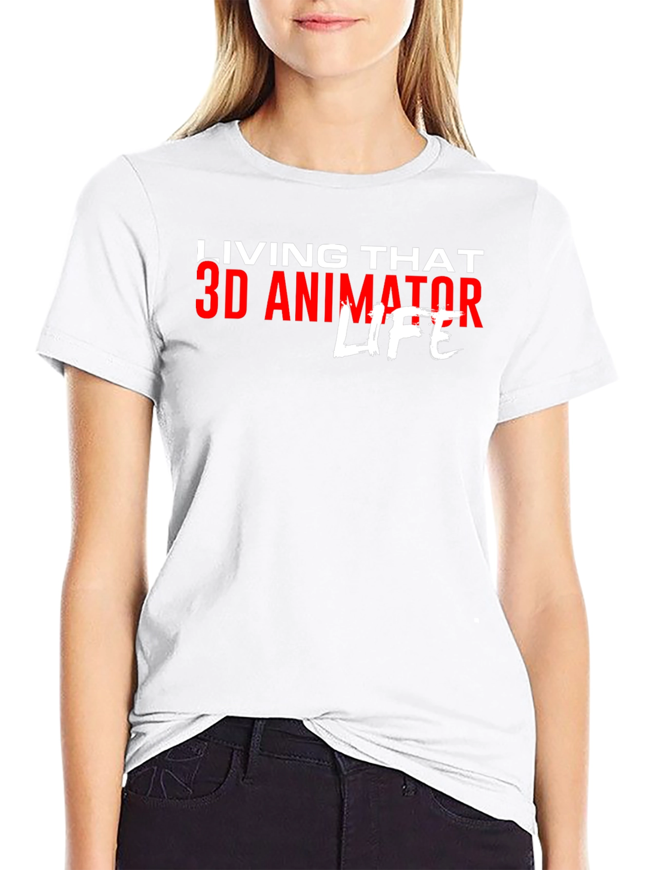 3D Animator Life T-Shirt - Black Graphic Tee