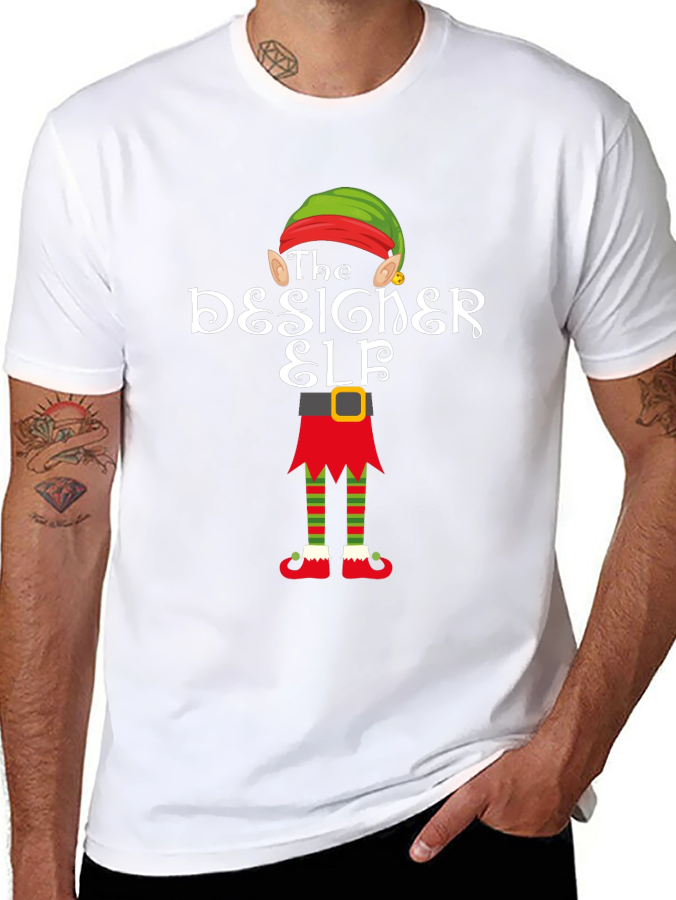 The Designer Elf T-Shirt - Christmas Holiday Tee