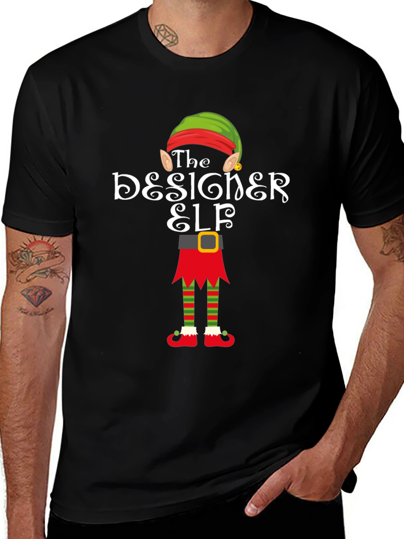 The Designer Elf T-Shirt - Christmas Holiday Tee