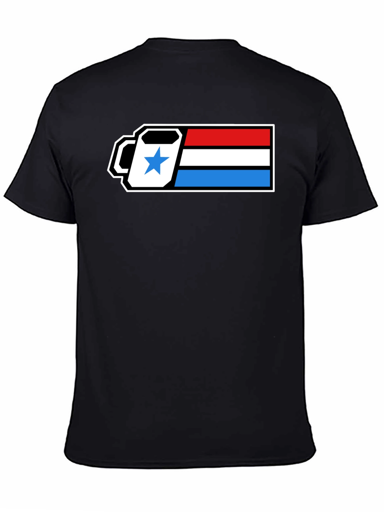 Retro Coffee Break T-Shirt - Patriotic Battery Design