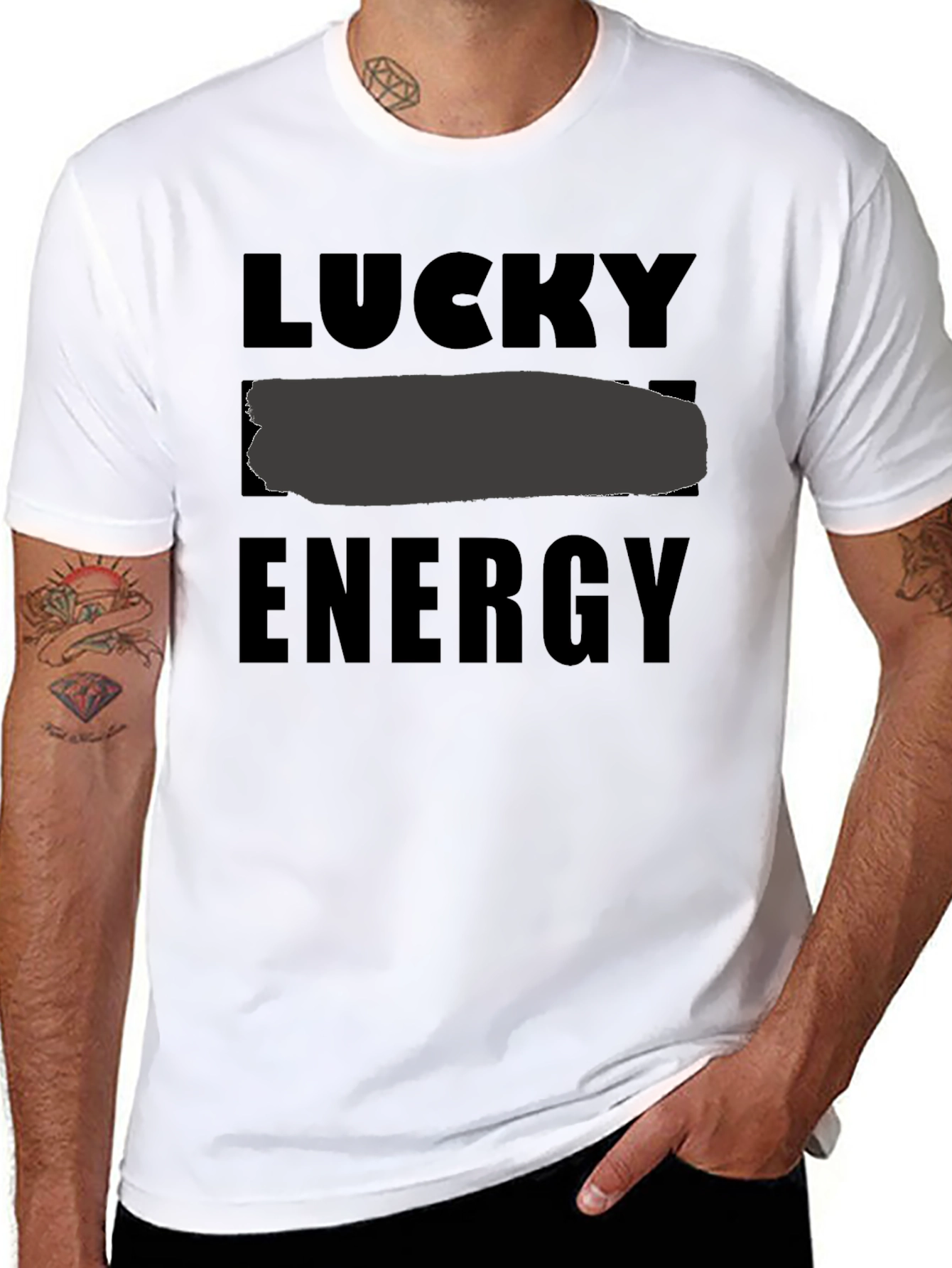 Lucky Energy Black T-Shirt