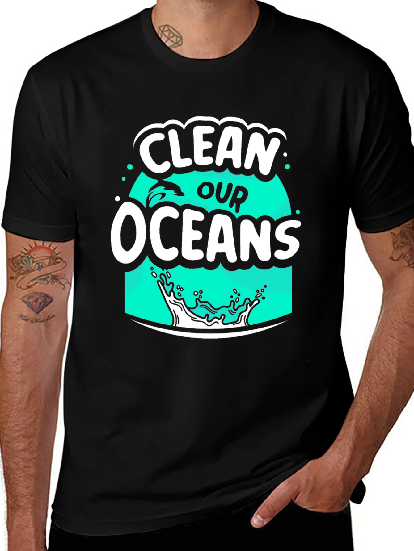 Clean Our Oceans Graphic T-Shirt