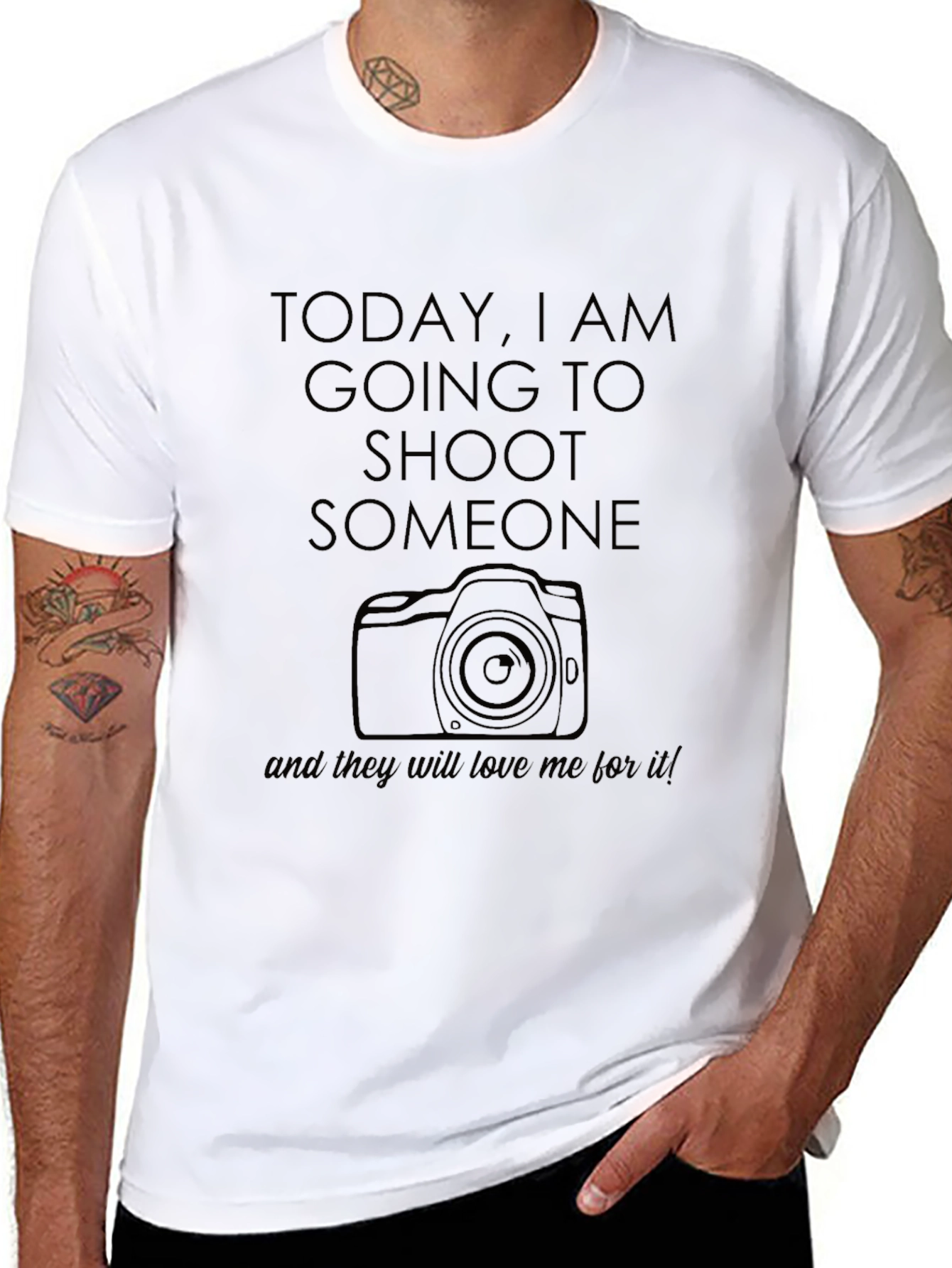 Photographer T-Shirt: Today I Am Going to Shoot Someone