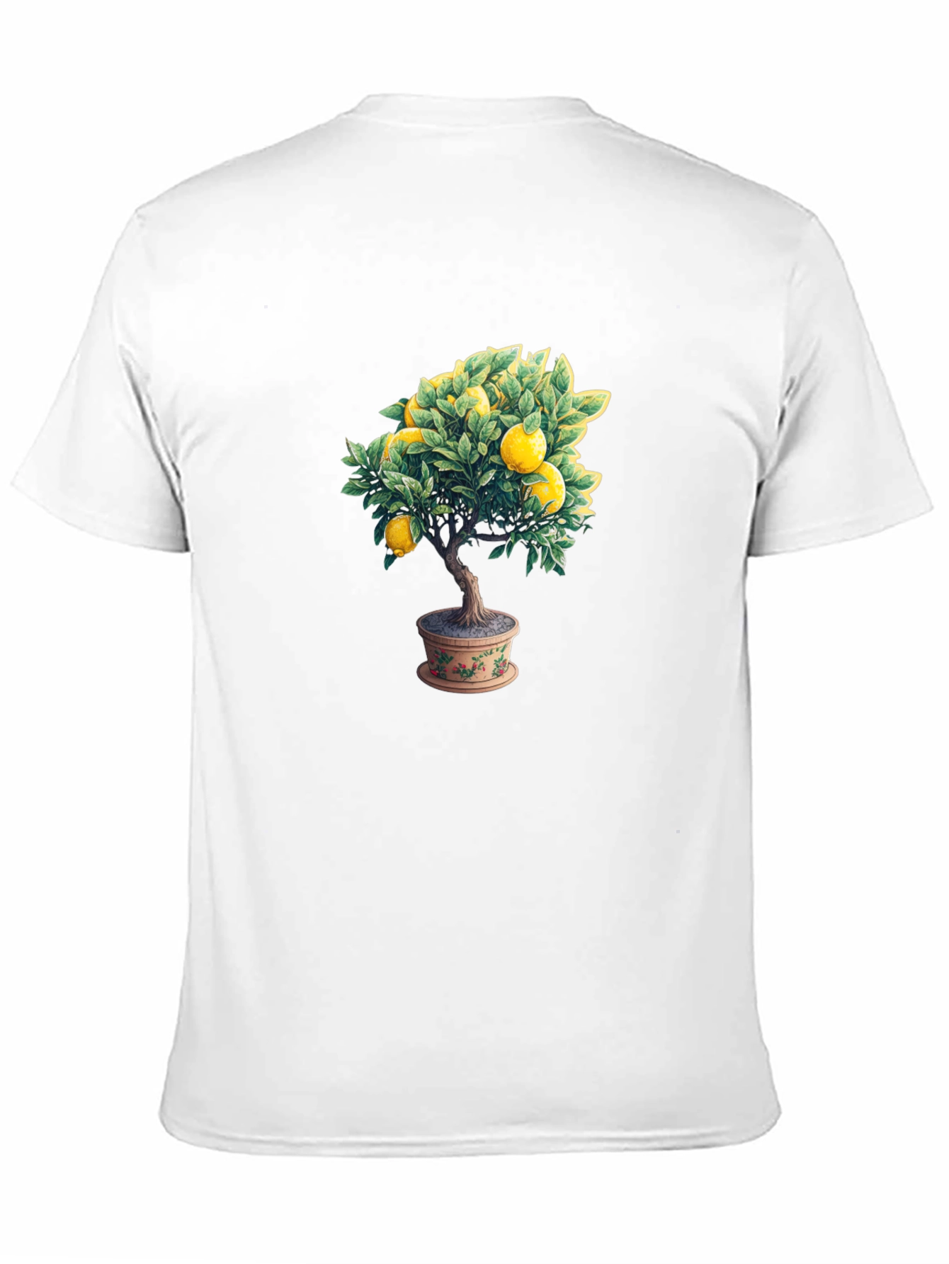 Lemon Tree Graphic Tee - Black Cotton Comfort