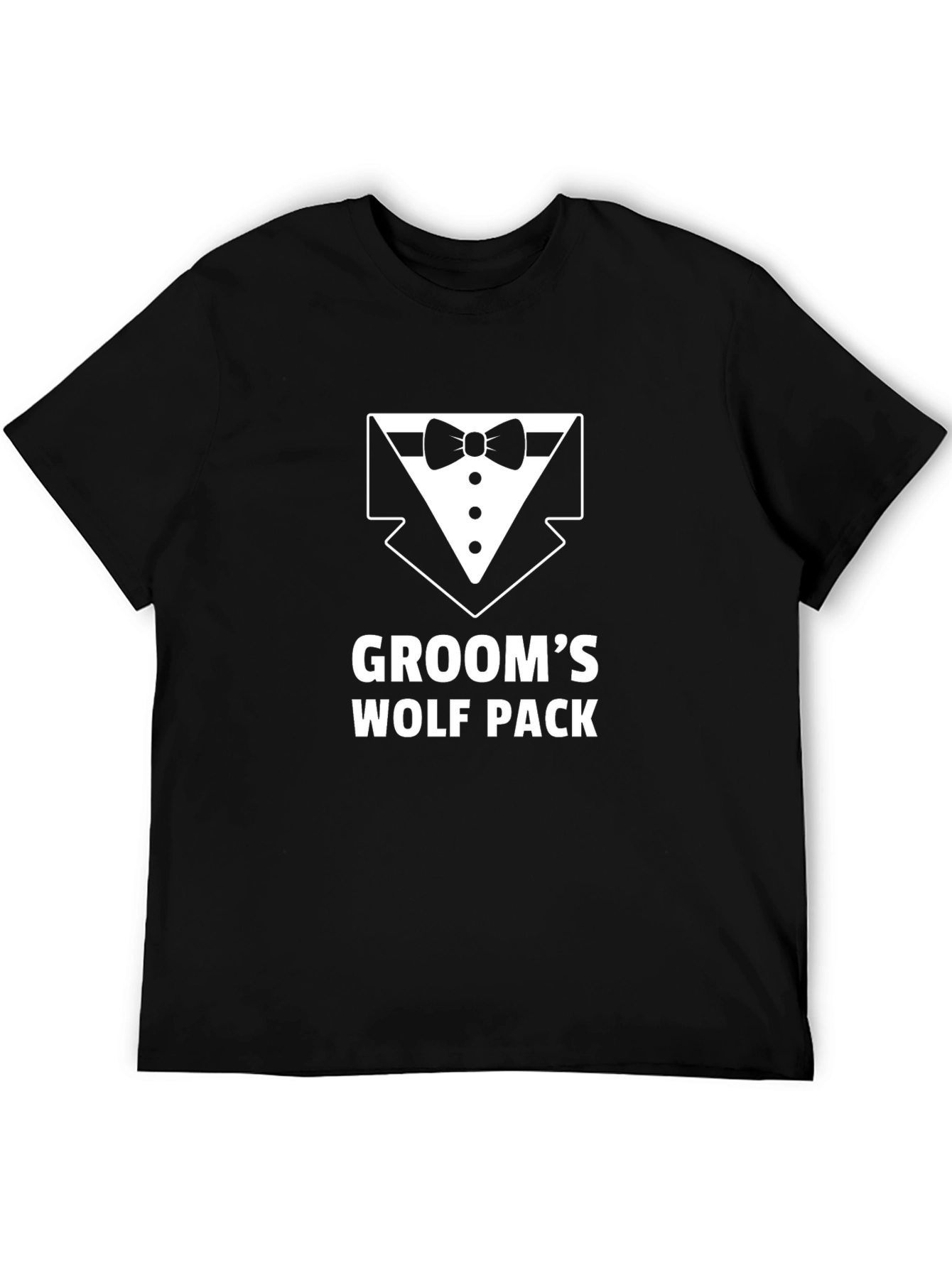 Grooms Wolf Pack Black Graphic Tee