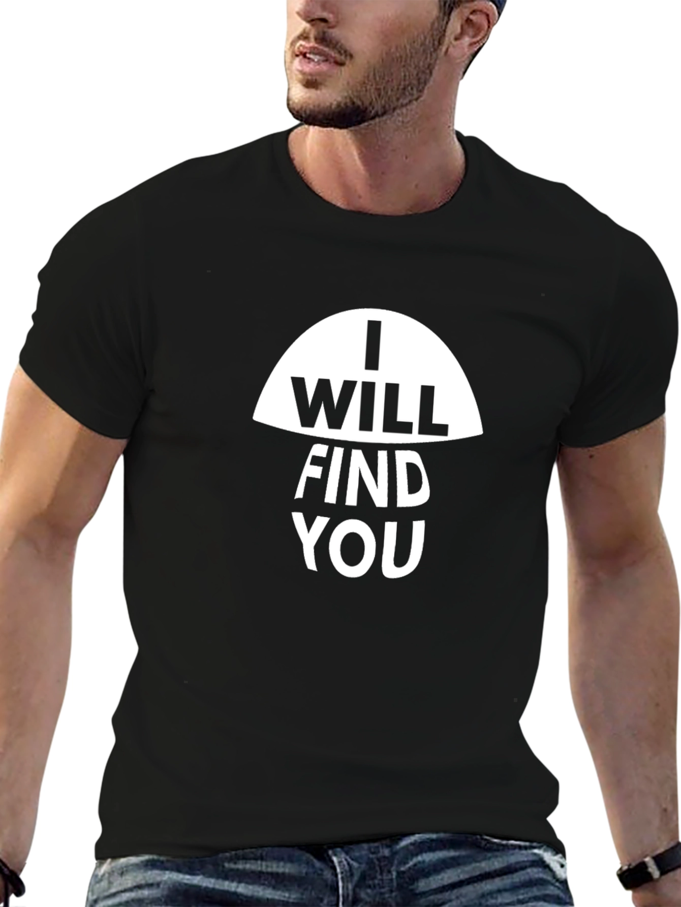I Will Find You Graphic Tee - Black
